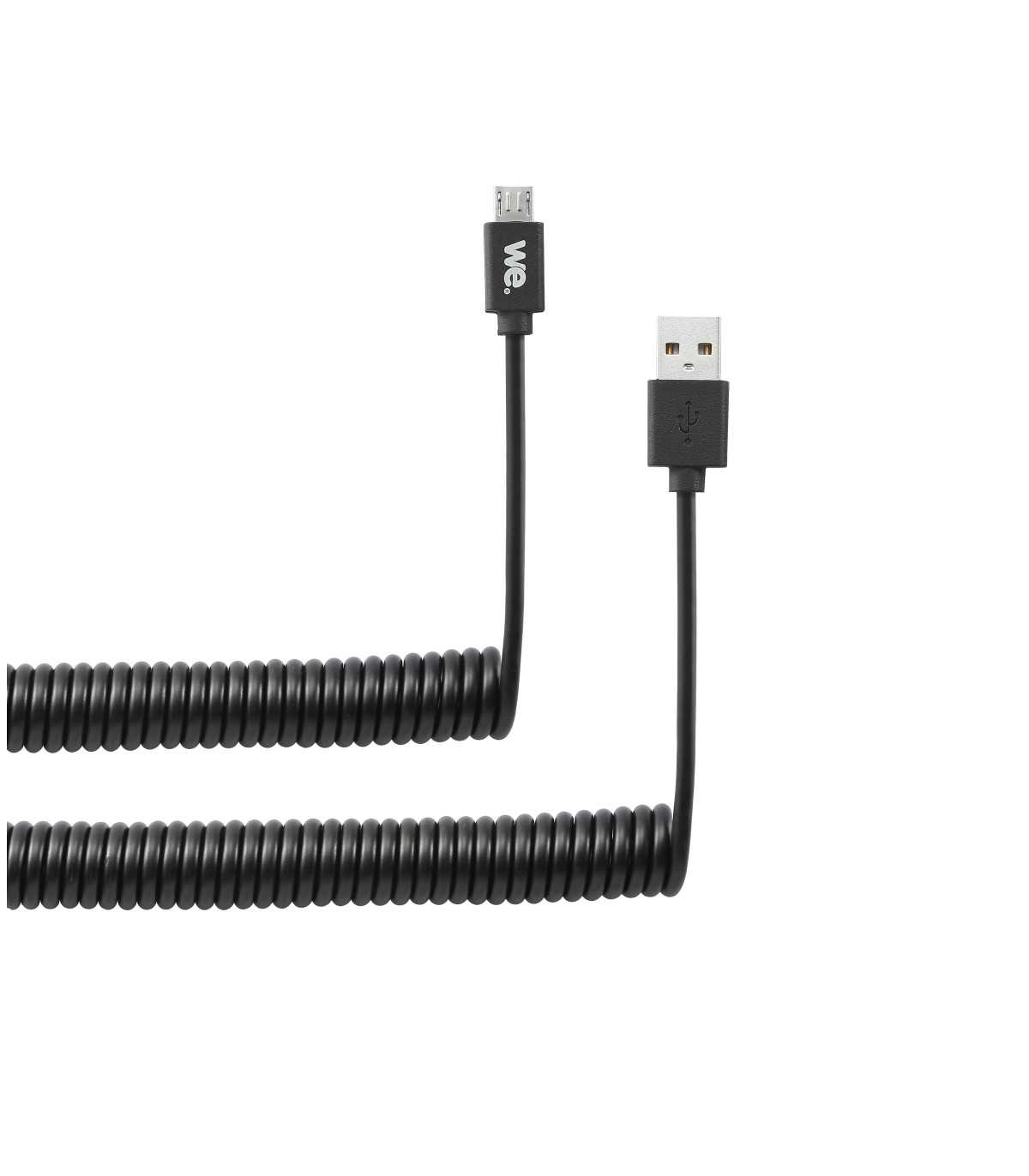 C ble USB / micro USB torsadé 2m - noir