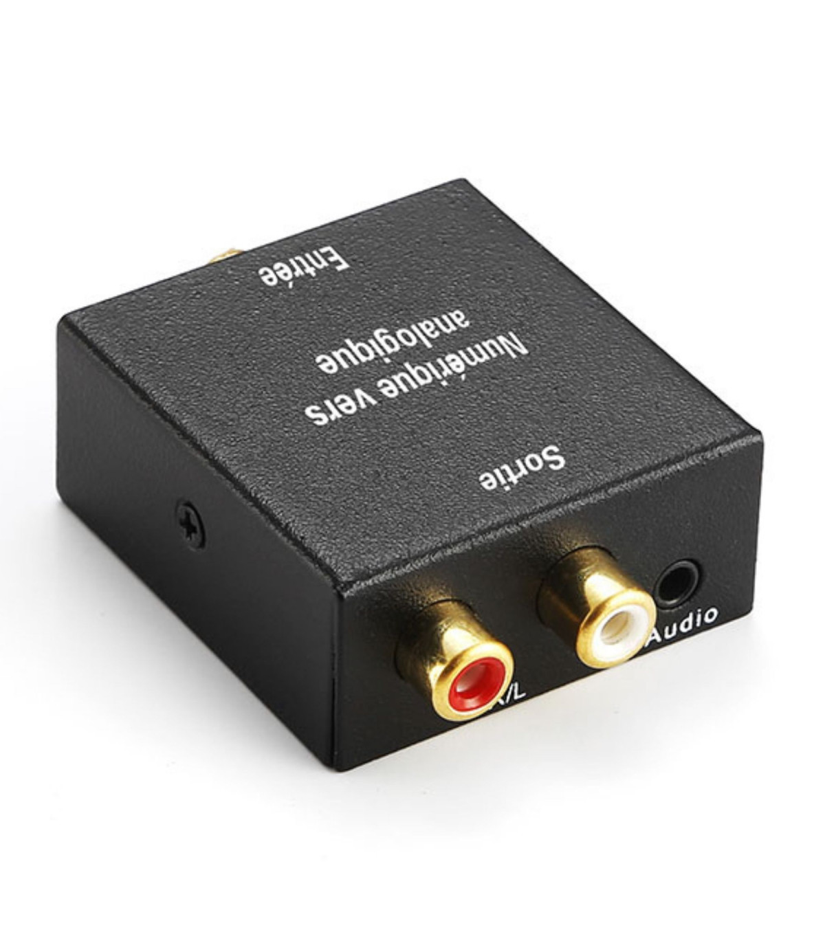 Kit de conversion audio numérique en analogique 2 RCA, 1 entrée jack/optique, 1