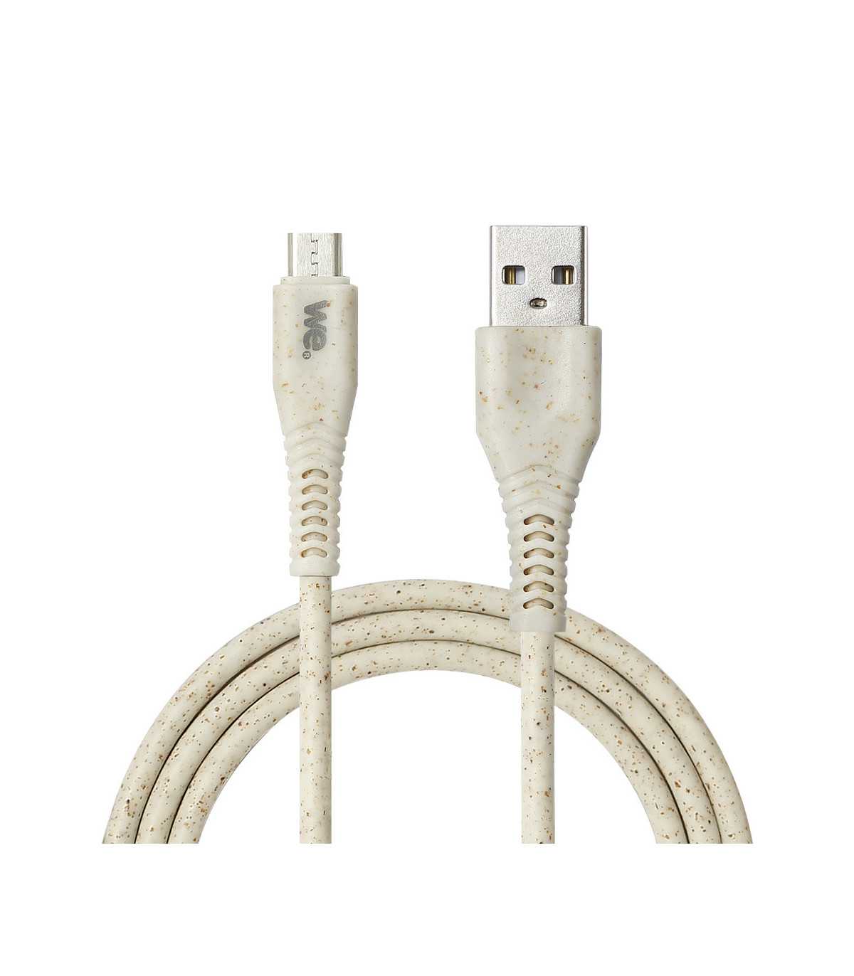 C ble micro USB/USB A bisourcé avec 30% de matières recyclées - 2m - Packaging é