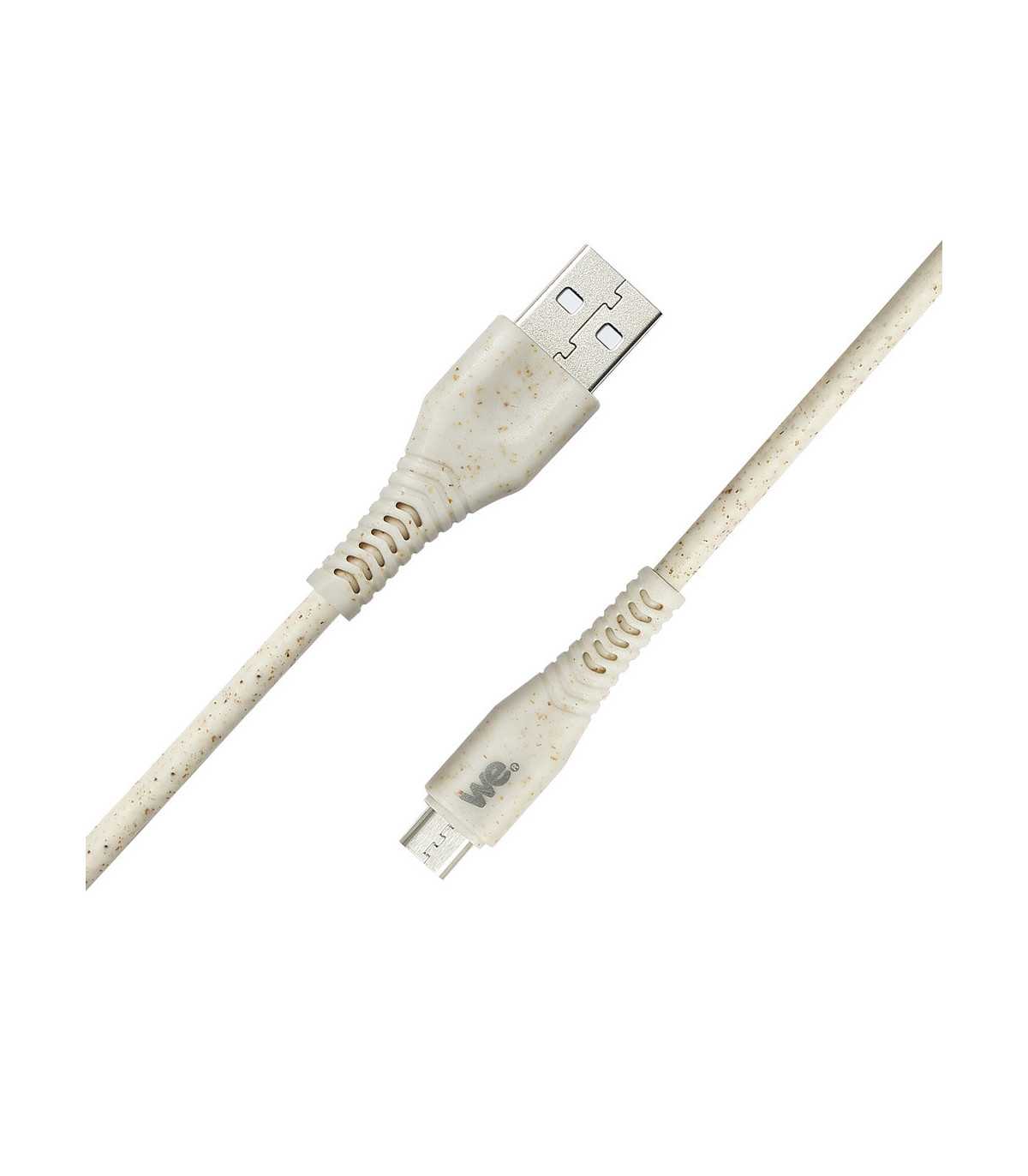 C ble micro USB/USB A bisourcé avec 30% de matières recyclées - 2m - Packaging é