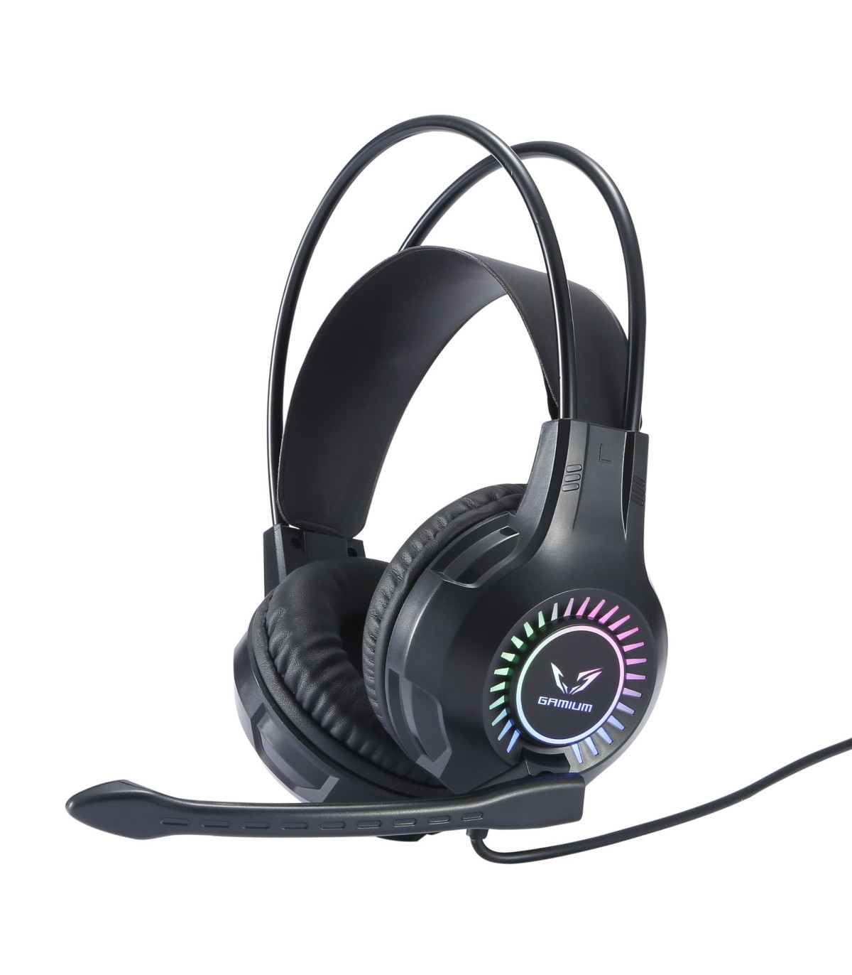 Pack Gamer 4-en-1 filaire pr PC Casque micro rétro-éclairé clavier avec LED RG