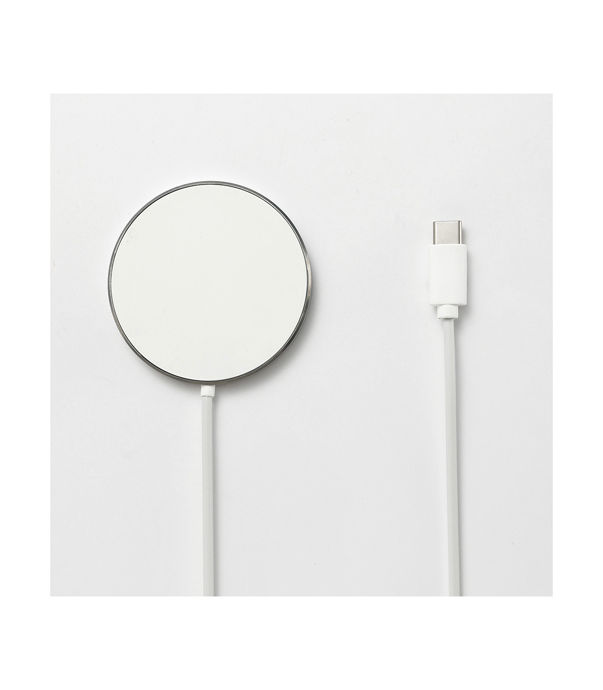 Bundle Chargeur secteur USB-C PD 20W Chargeur à induction blanc - Compatible M