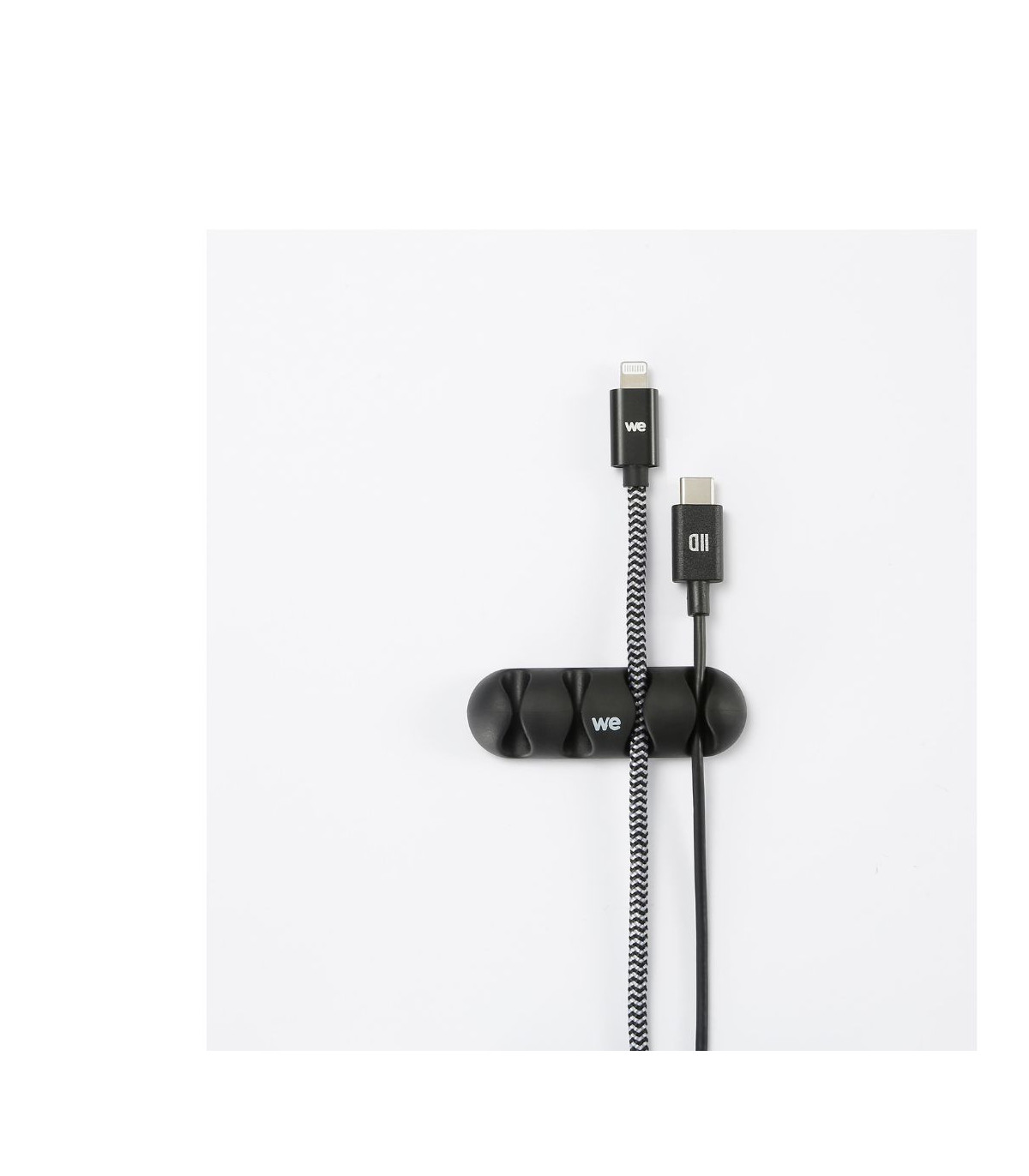 WE Organisateur de c bles pour bureau ou voiture - 4 emplacements x 2pcs - en si