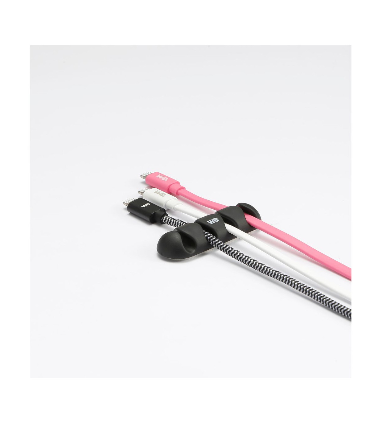 WE Organisateur de c bles pour bureau ou voiture - 4 emplacements x 2pcs - en si
