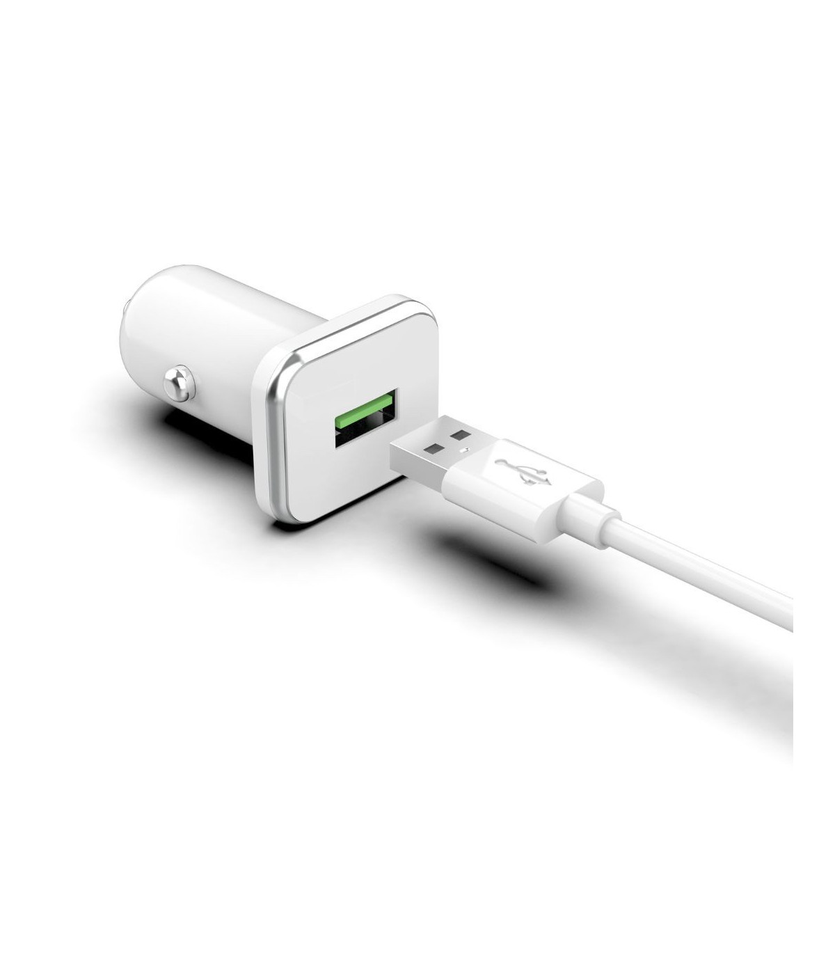 WE Bundle chargeur allume-cigare c ble Lightning 1.5m - chargeur 1USB 3.6A - 1