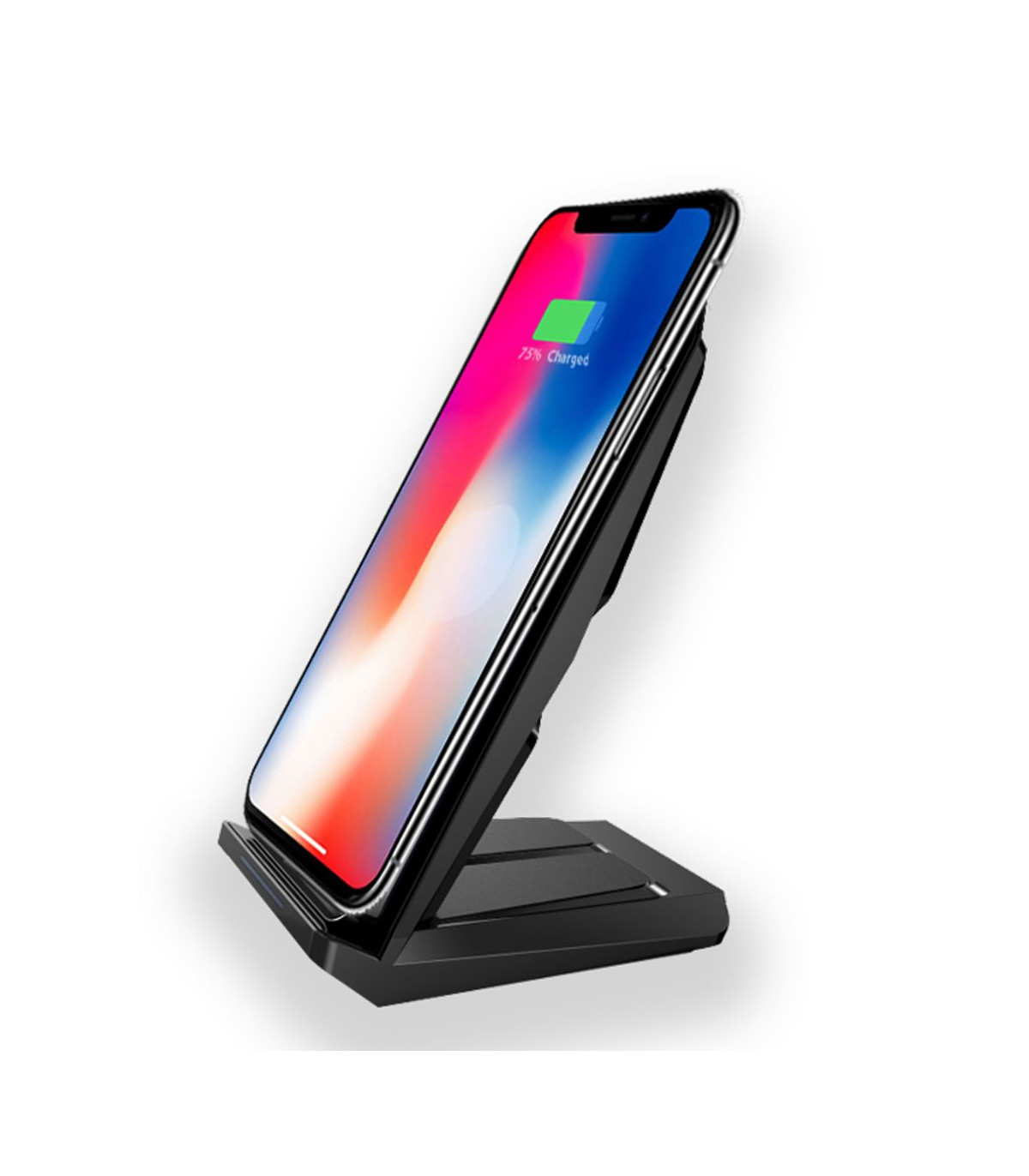 Support smartphone avec chargeur à induction - 15W max - Sans fil - avec indicat