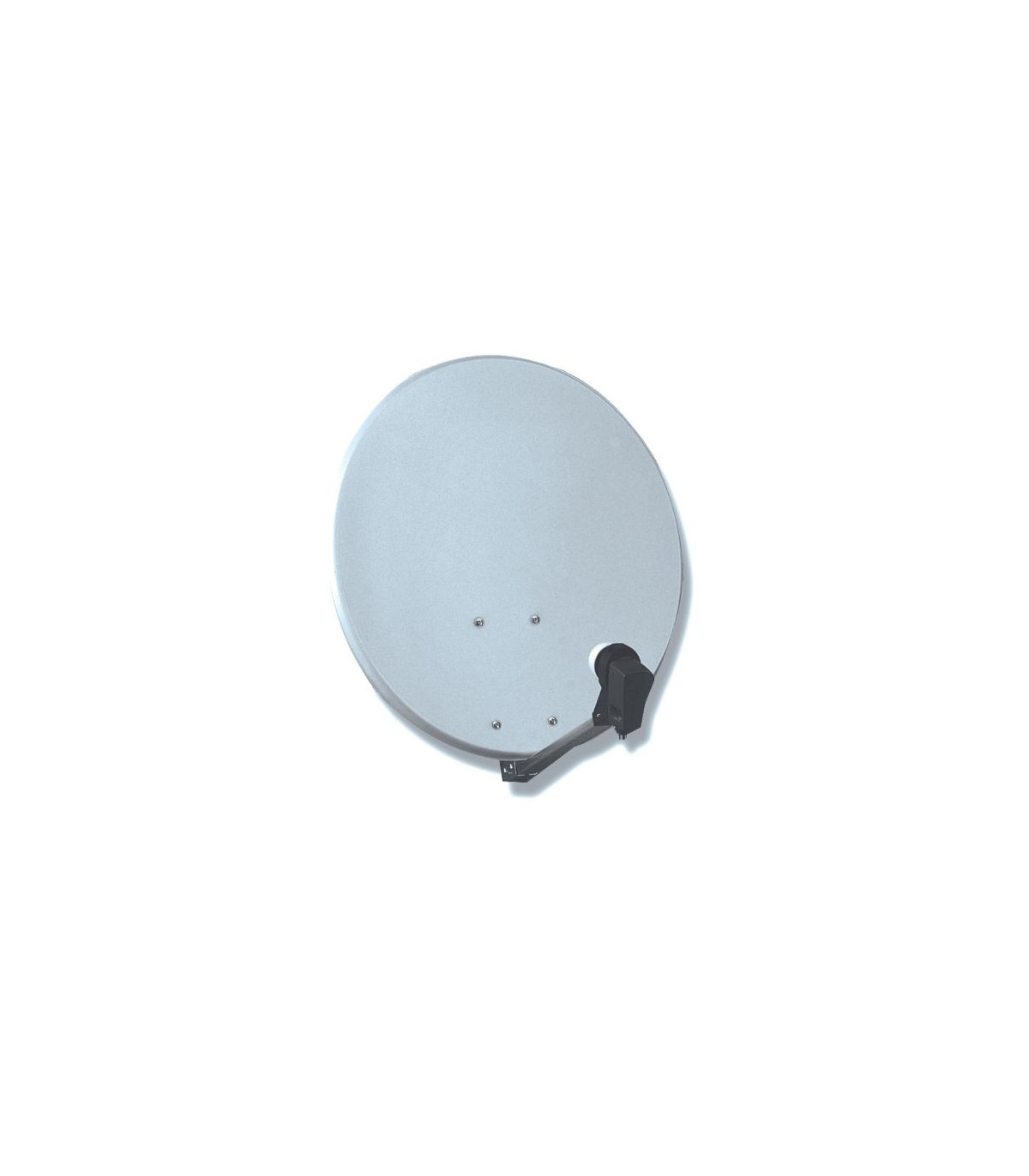 Antenne parabole satellite - 60 cm - en acier - avec LNB universel - blanche