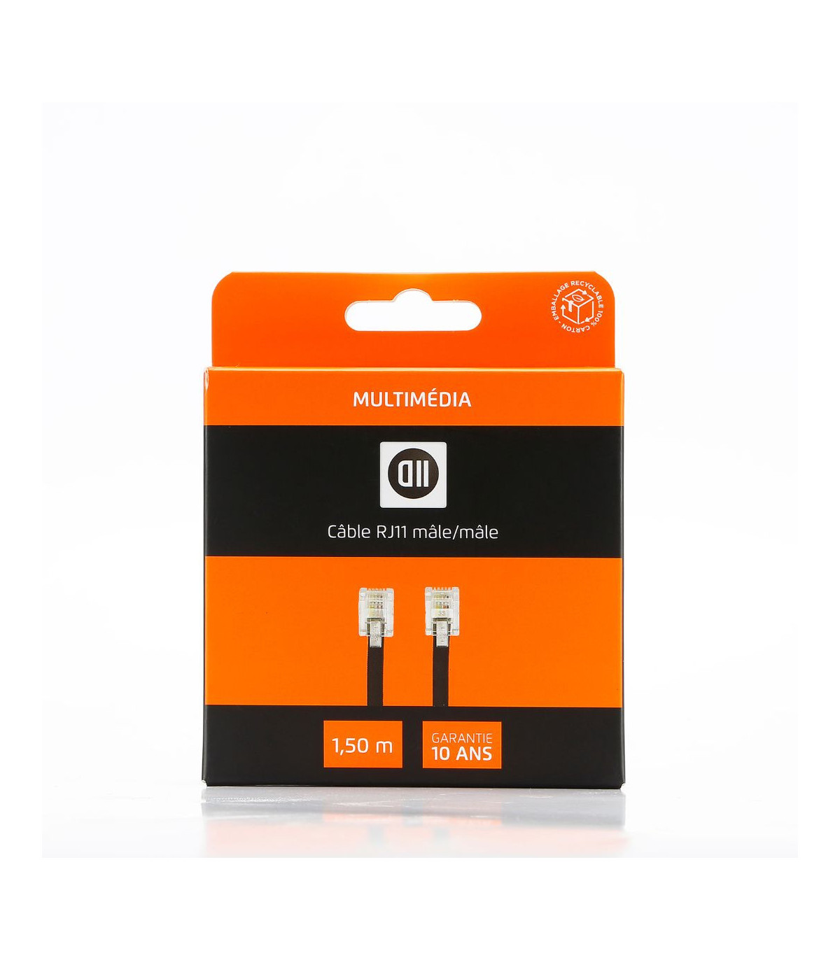 C ble RJ11 m le 1,50 m - noir