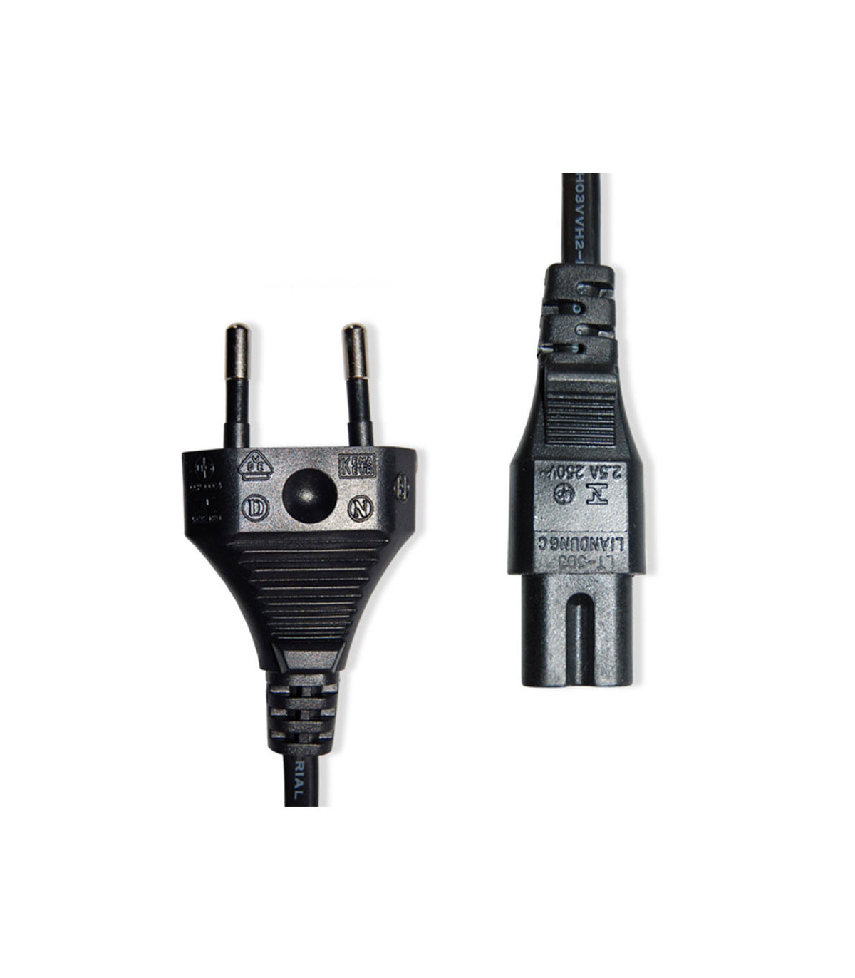 C ble d'alimentation secteur en 8 2 p les m le/2 p les femelle 1m50