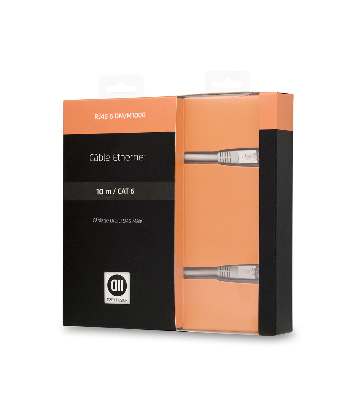 C ble RJ45 droit m le CAT 6 - 10 m
