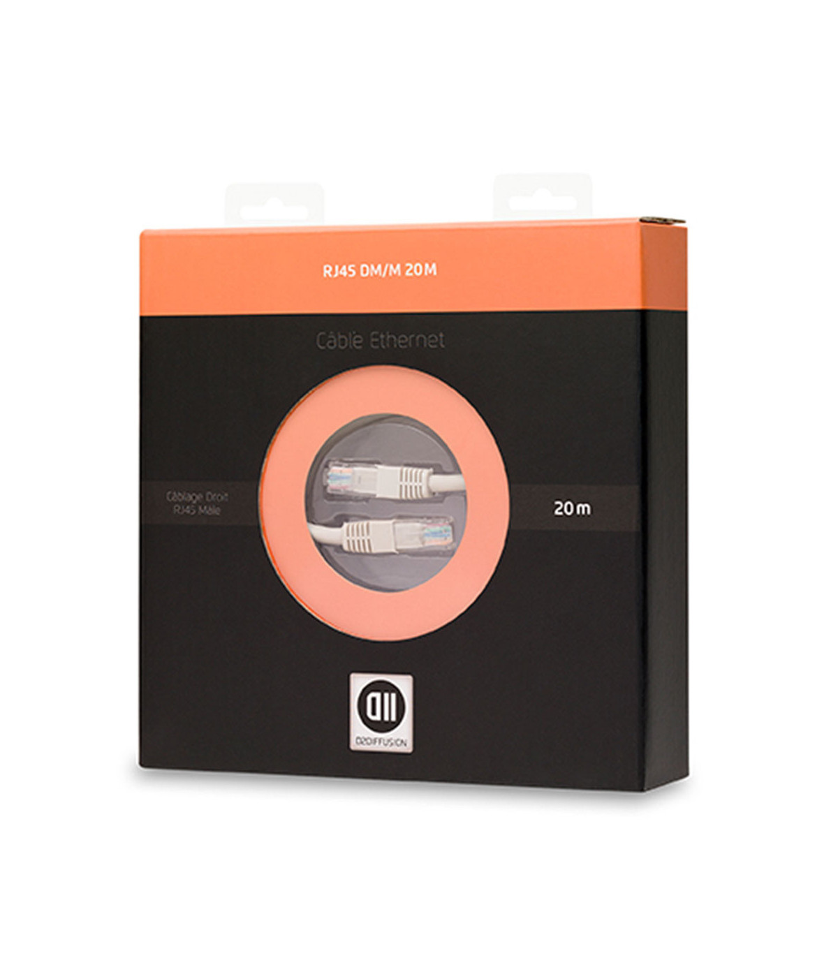 C ble RJ45 droit m le CAT 6 - 20 m