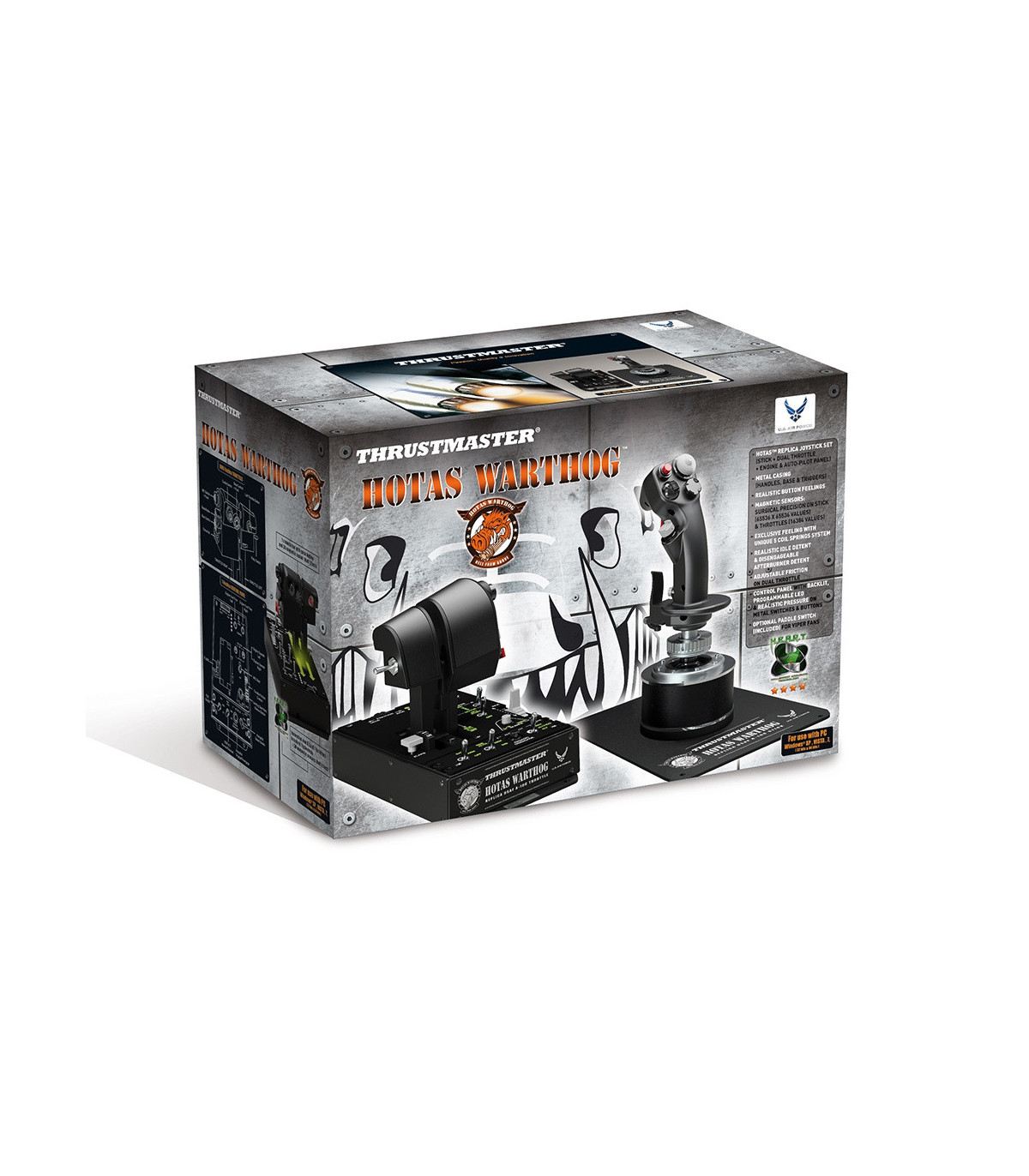 THRUSTMASTER HOTAS WARTHOG PC Joystickpanneau de contr ledouble Manette des ga