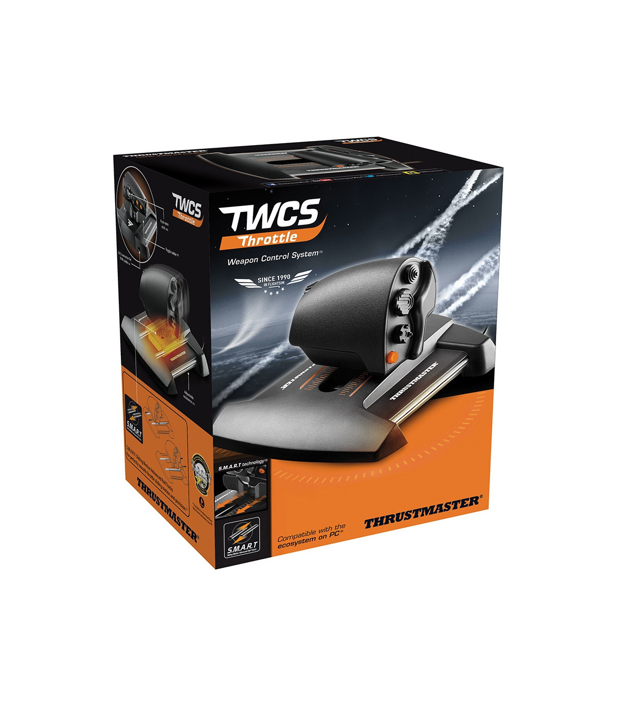 THRUSTMASTER TWCS THROTTLE PC Manette des gaz à 5 axes14 boutons Palonier 3axe