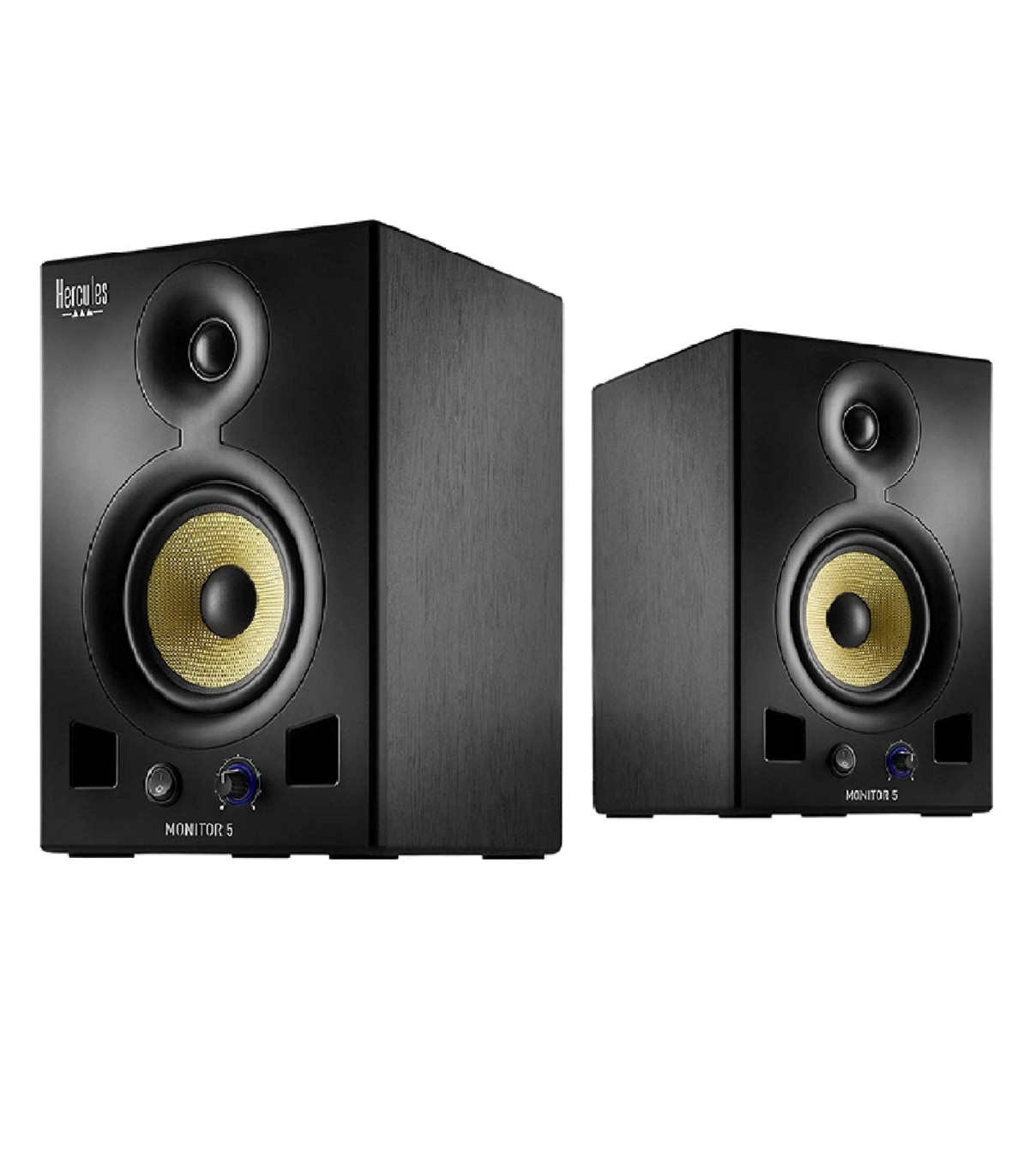 Hercules DJ MONITOR 5 2x80w RMS 160w Peak Power RCA TRS XLR Enceintes monitoring