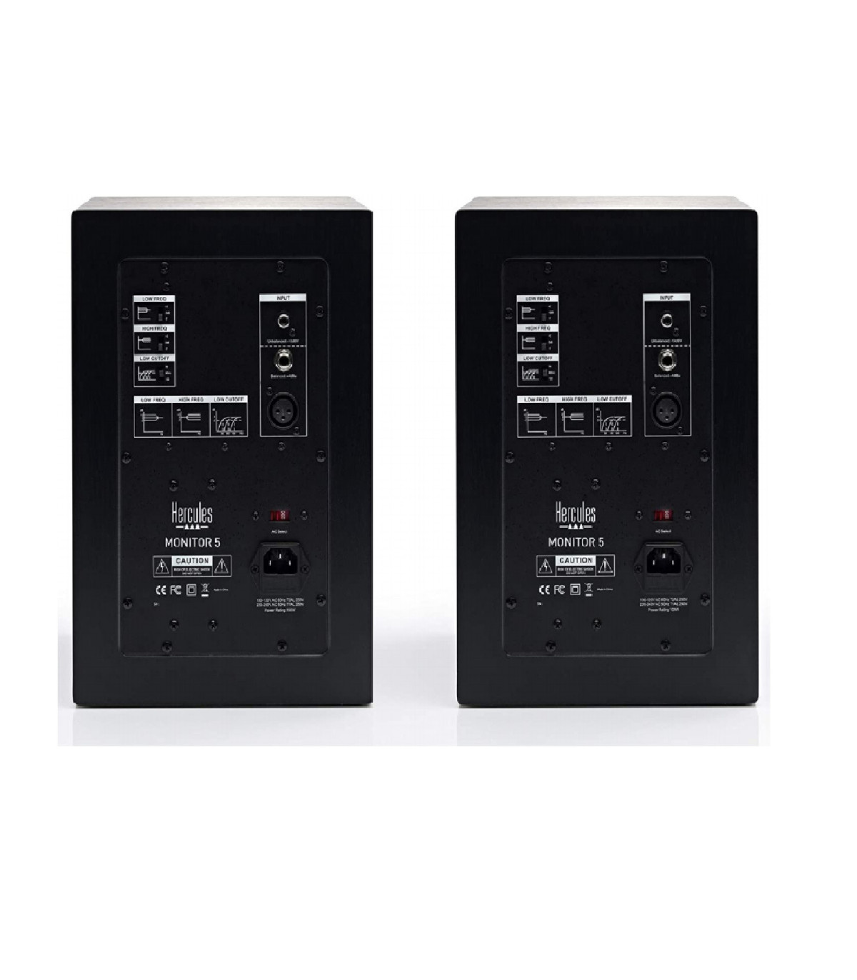 Hercules DJ MONITOR 5 2x80w RMS 160w Peak Power RCA TRS XLR Enceintes monitoring