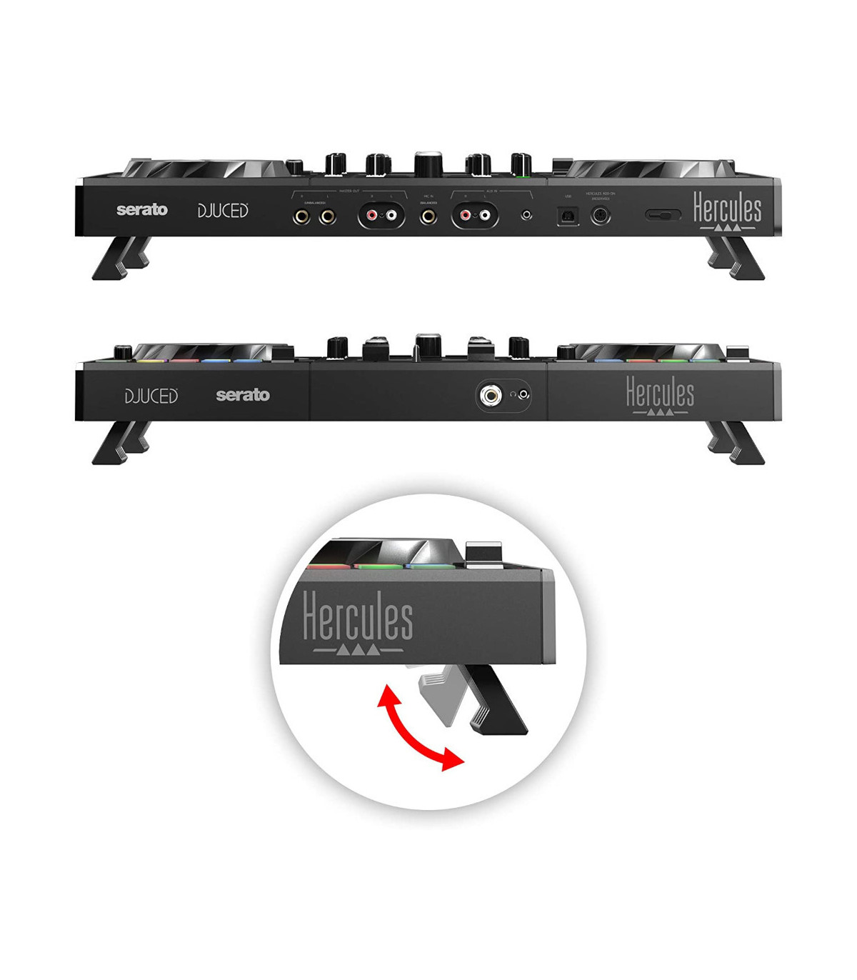 Hercules DJControl INPULSE 500 controleur Initiation DJing 16 pads RGB avec 8 mo