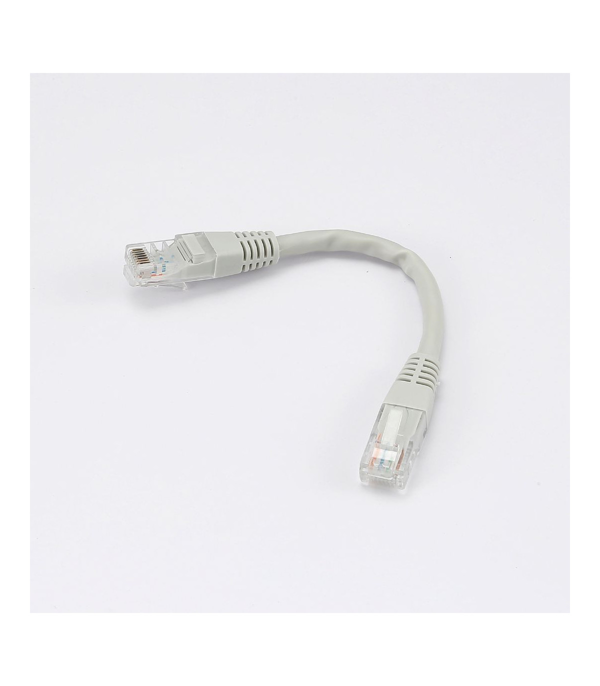 C ble RJ45 Male/Male droit CAT6 U/UTP - Longueur 0.15M - Gris - en sachet