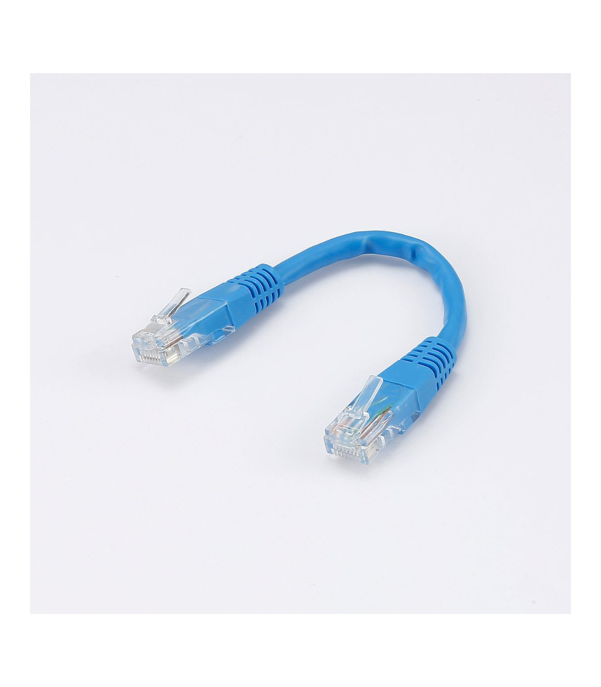 C ble RJ45 Male/Male droit CAT6 U/UTP - Longueur 0.15M - Bleu - en sachet