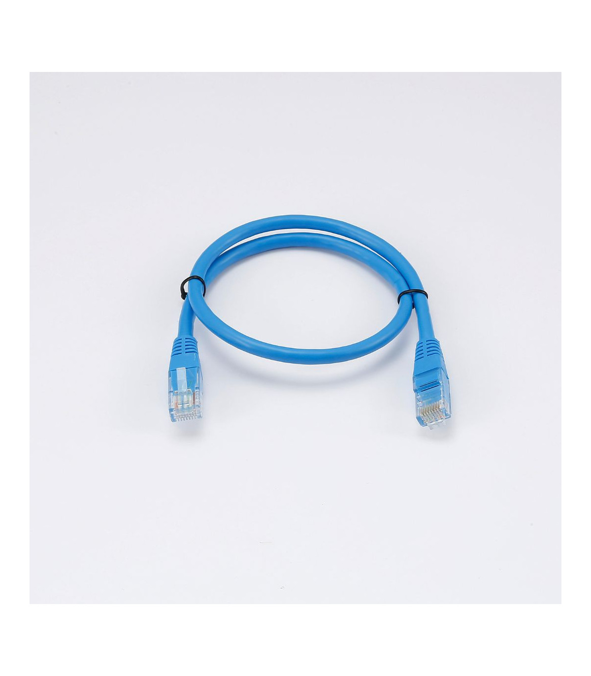C ble RJ45 Male/Male droit CAT6 U/UTP - Longueur 0.50M - Bleu - en sachet