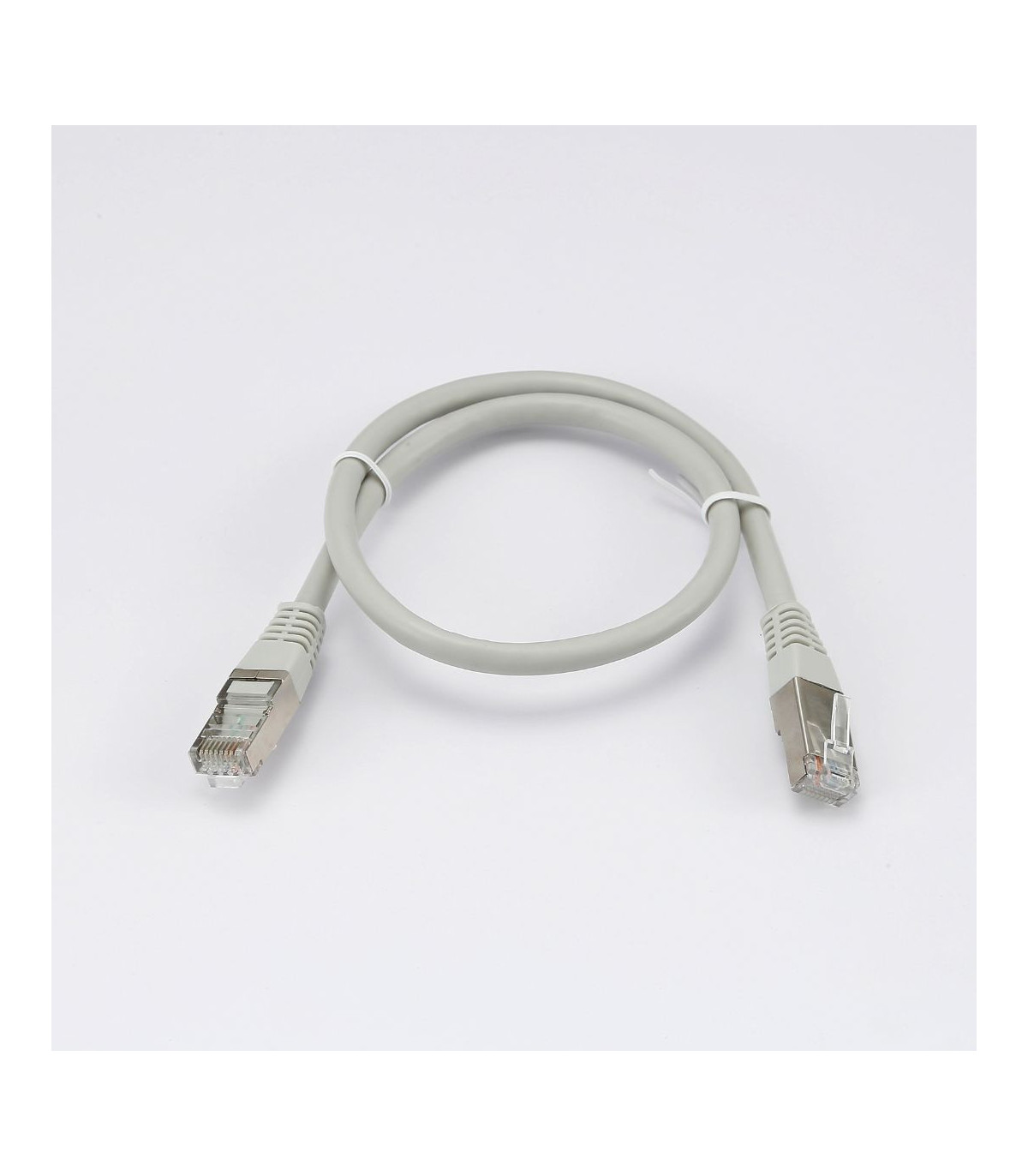 C ble RJ45 Male/Male droit CAT6 F/UTP - Longueur 0.50M - Gris - en sachet