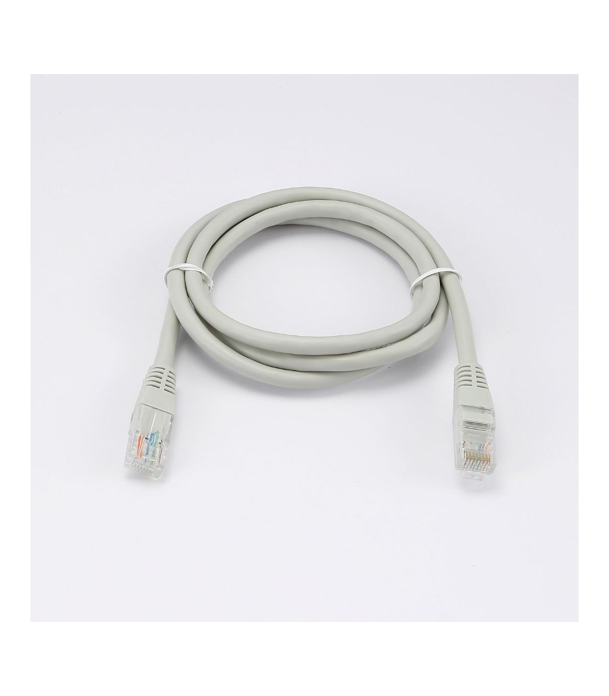 C ble RJ45 Male/Male droit CAT6 U/UTP - Longueur 1M - Gris - en sachet