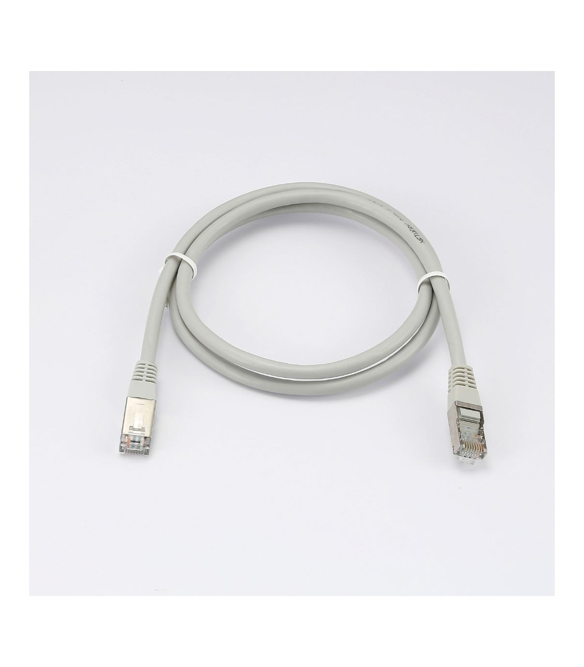 C ble RJ45 Male/Male droit CAT6 F/UTP - Longueur 1M - Gris - en sachet