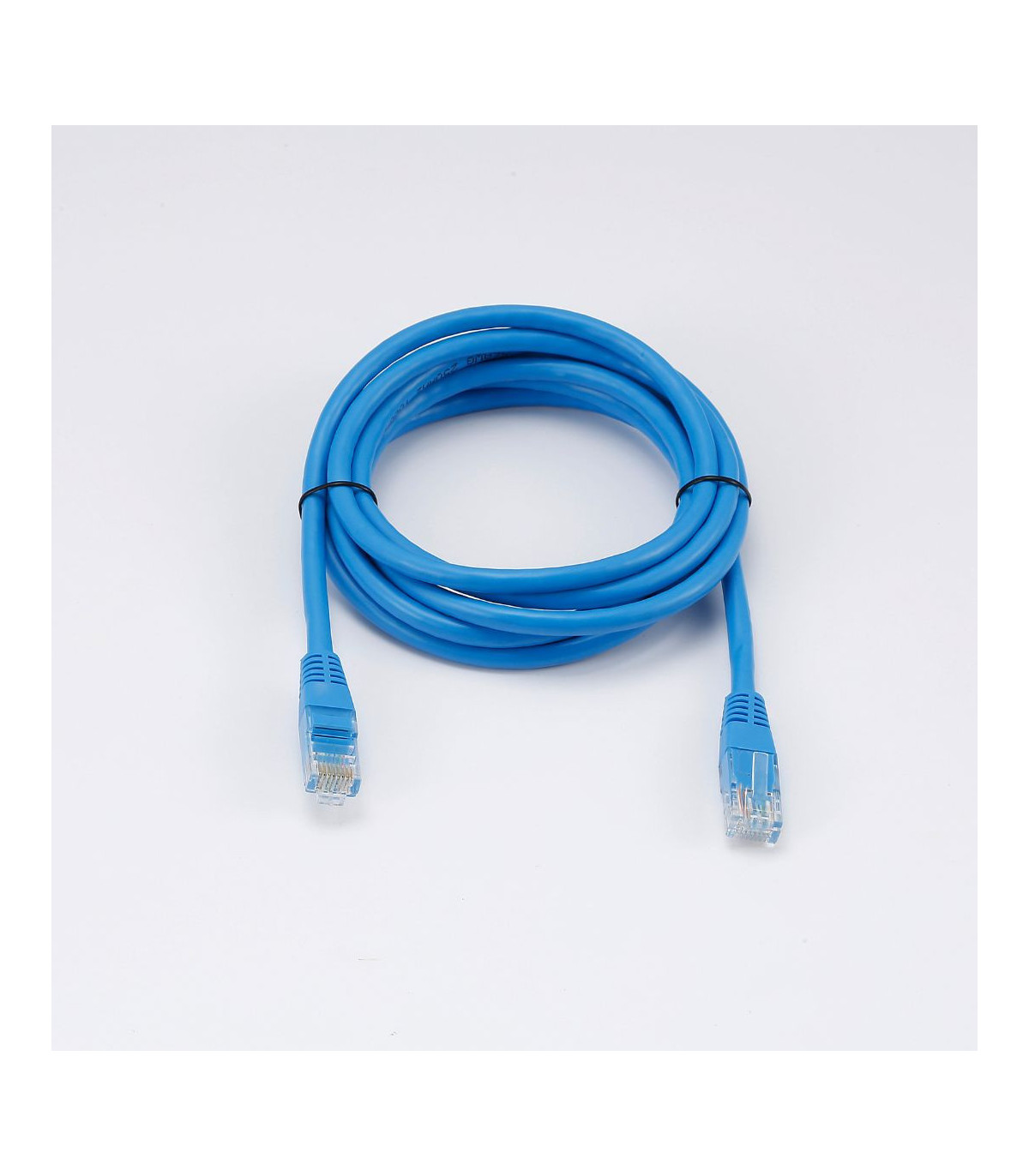 C ble RJ45 Male/Male droit CAT6 U/UTP - Longueur 2M - Bleu - en sachet