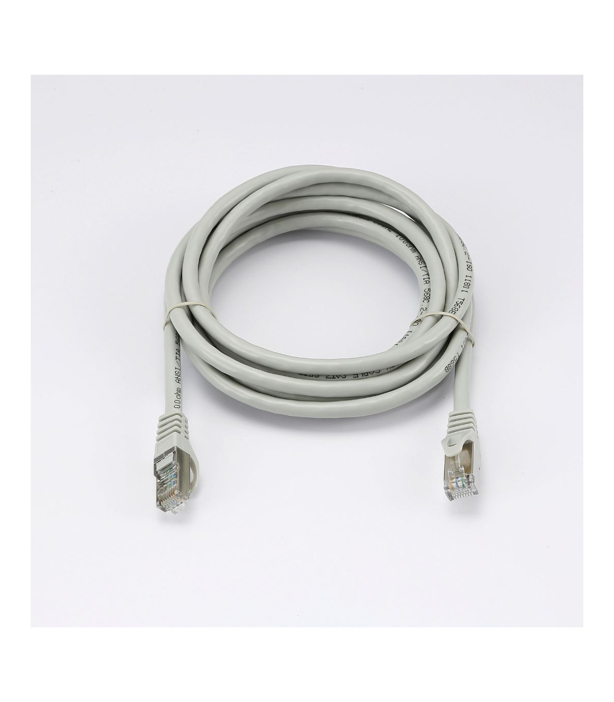 C ble RJ45 Male/Male droit CAT6 U/UTP - Longueur 3M - Gris - en sachet
