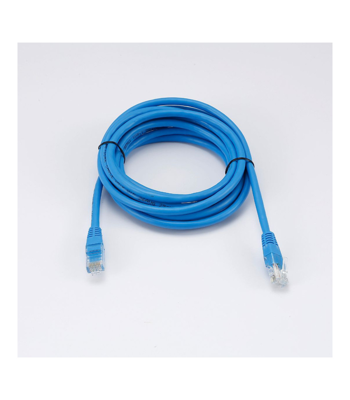 C ble RJ45 Male/Male droit CAT6 U/UTP - Longueur 3M - Bleu - en sachet