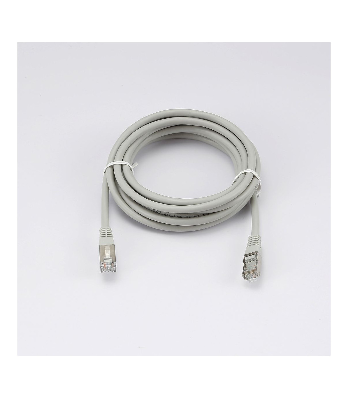 C ble RJ45 Male/Male droit CAT6 F/UTP - Longueur 3M - Gris - en sachet
