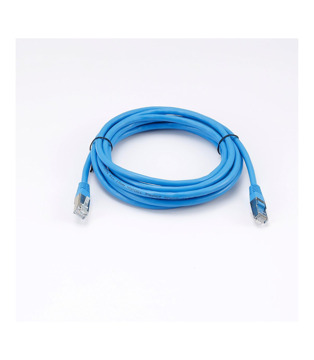 C ble RJ45 Male/Male droit CAT6 F/UTP - Longueur 3M - Bleu - en sachet