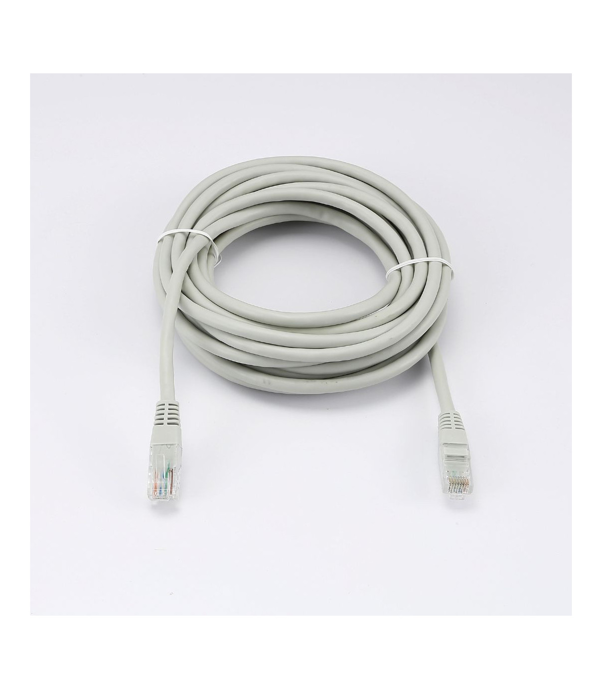 C ble RJ45 Male/Male droit CAT6 U/UTP - Longueur 5M - Gris - en sachet