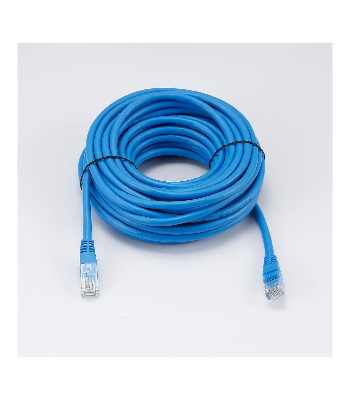 C ble RJ45 Male/Male droit CAT6 U/UTP - Longueur 10M - Bleu - en sachet