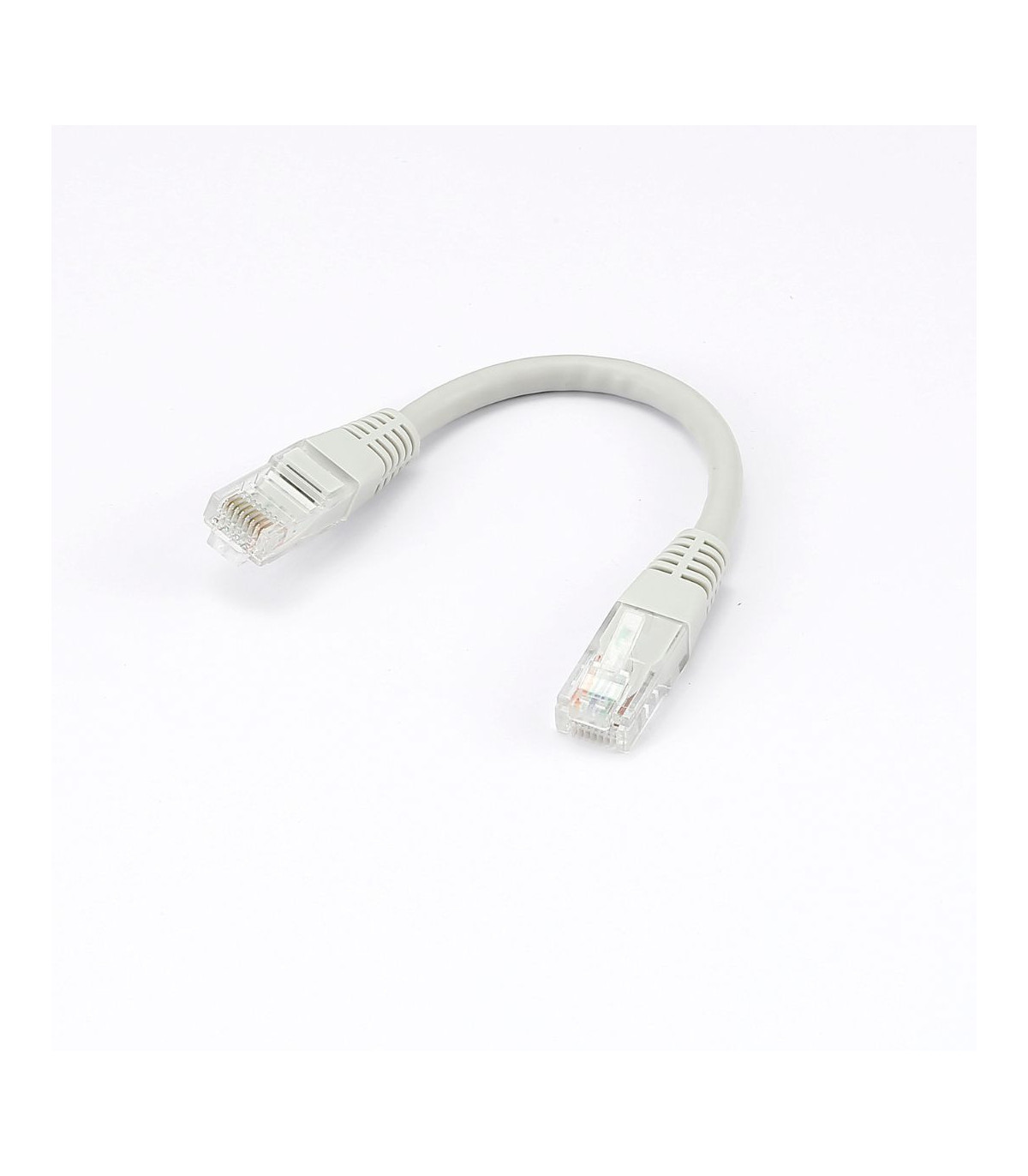 C ble RJ45 Male/Male droit CAT6A U/UTP - Longueur 0.15M - Gris - en sachet