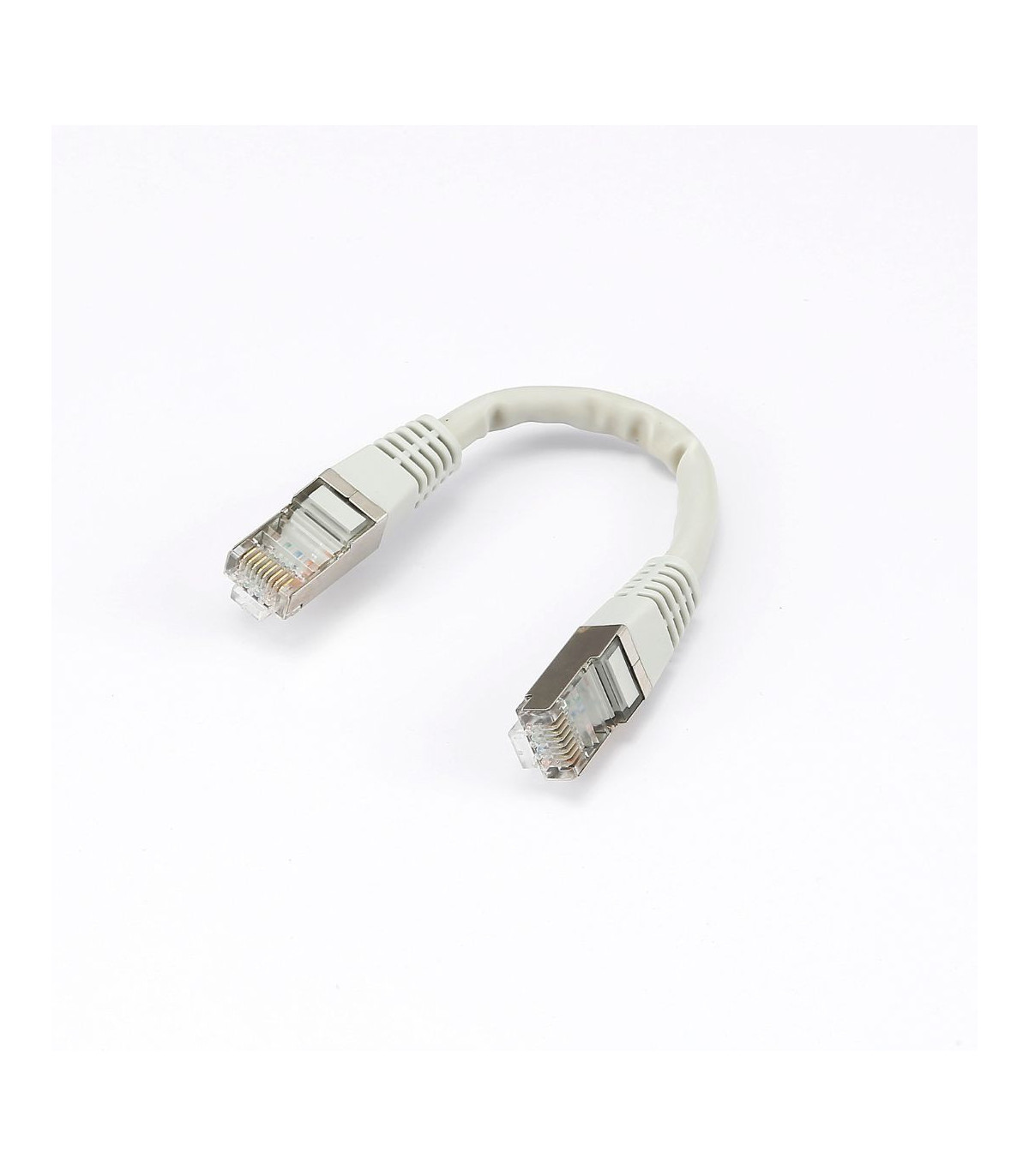 C ble RJ45 Male/Male droit CAT6A F/UTP - Longueur 0.15M - Gris - en sachet