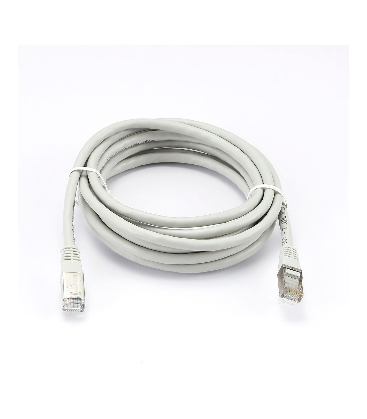 C ble RJ45 Male/Male droit CAT6A S/FTP - Longueur 0.15M - Gris - en sachet