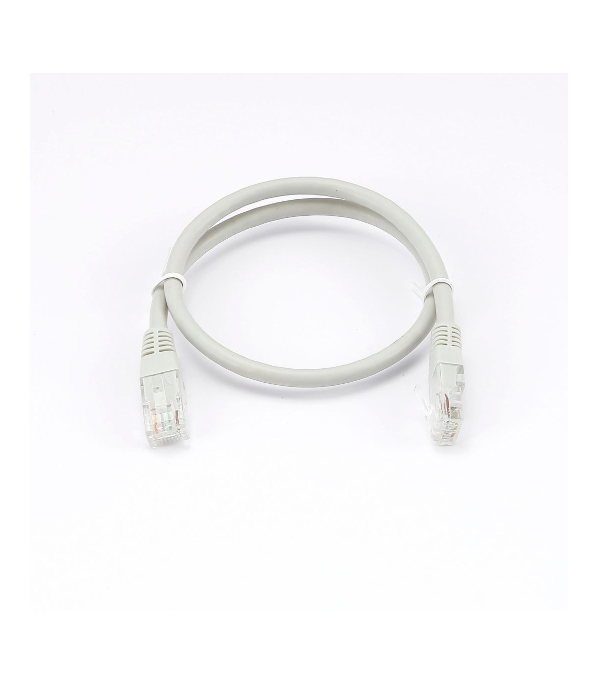 C ble RJ45 Male/Male droit CAT6A U/UTP - Longueur 0.50M - Gris - en sachet