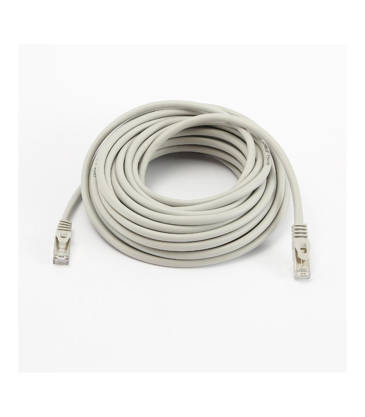 C ble RJ45 Male/Male droit CAT8 S/FTP - Avec snagless - Longueur 10M - Gris - en
