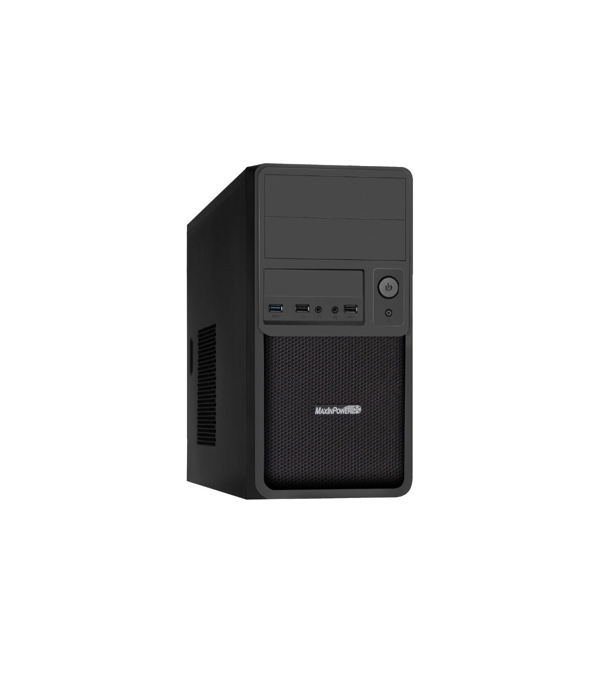 Boitier MicroATX MIP Smart avec alim 480w 1usb3 / 2 usb 2, noir mat