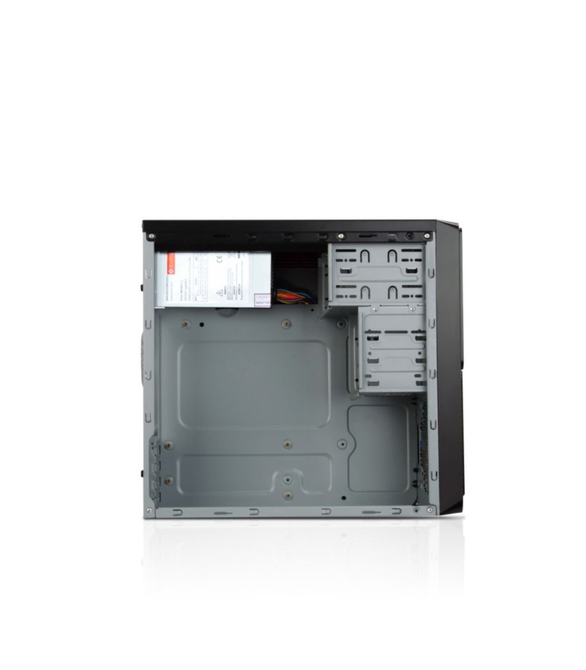 Boitier MicroATX MIP Smart avec alim 480w 1usb3 / 2 usb 2, noir mat