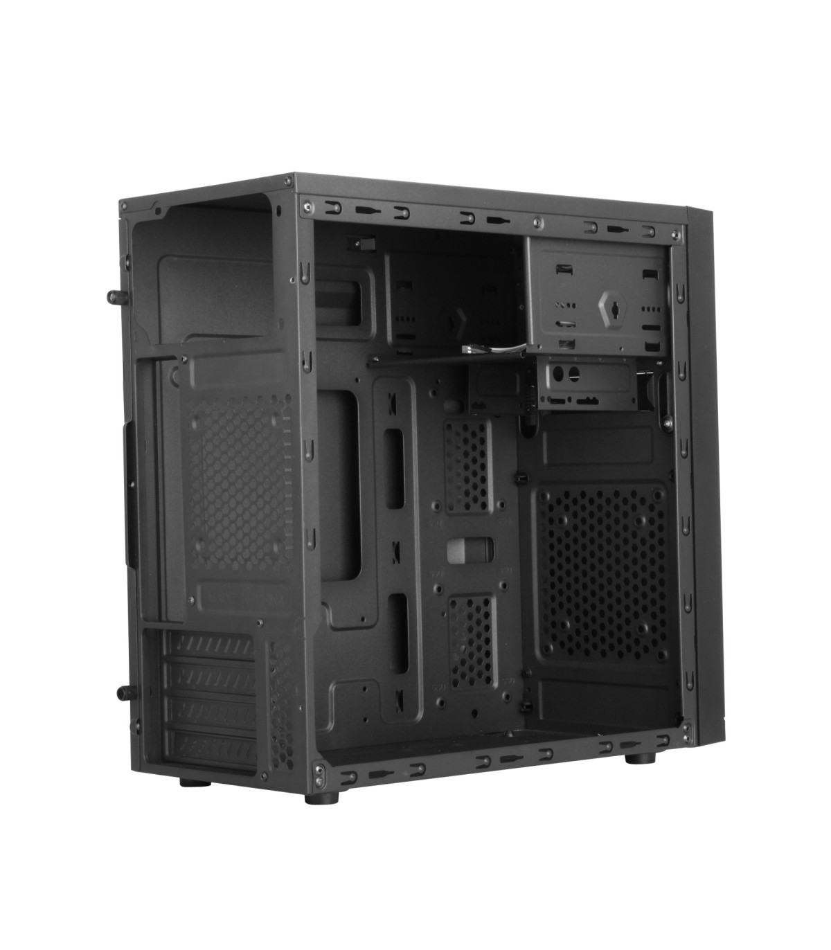 Boitier MicroATX MIP BLACK DANDY avec alim 480w, 2 usb2/1 usb3, noir mat