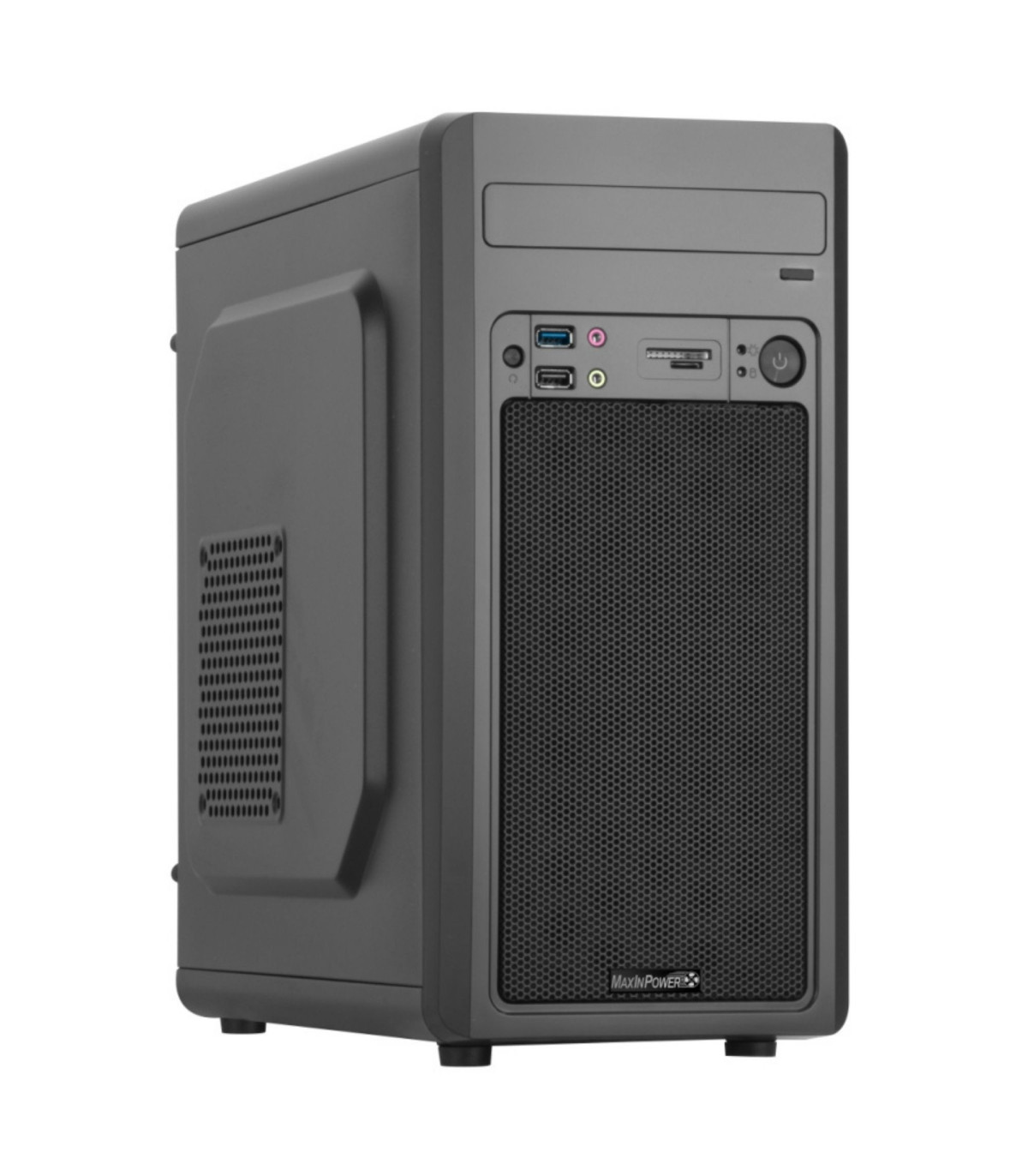 Boitier MicroATX MIP BLACK AEROalim.480W, 1usb2/1usb3 lecteur carte,noir