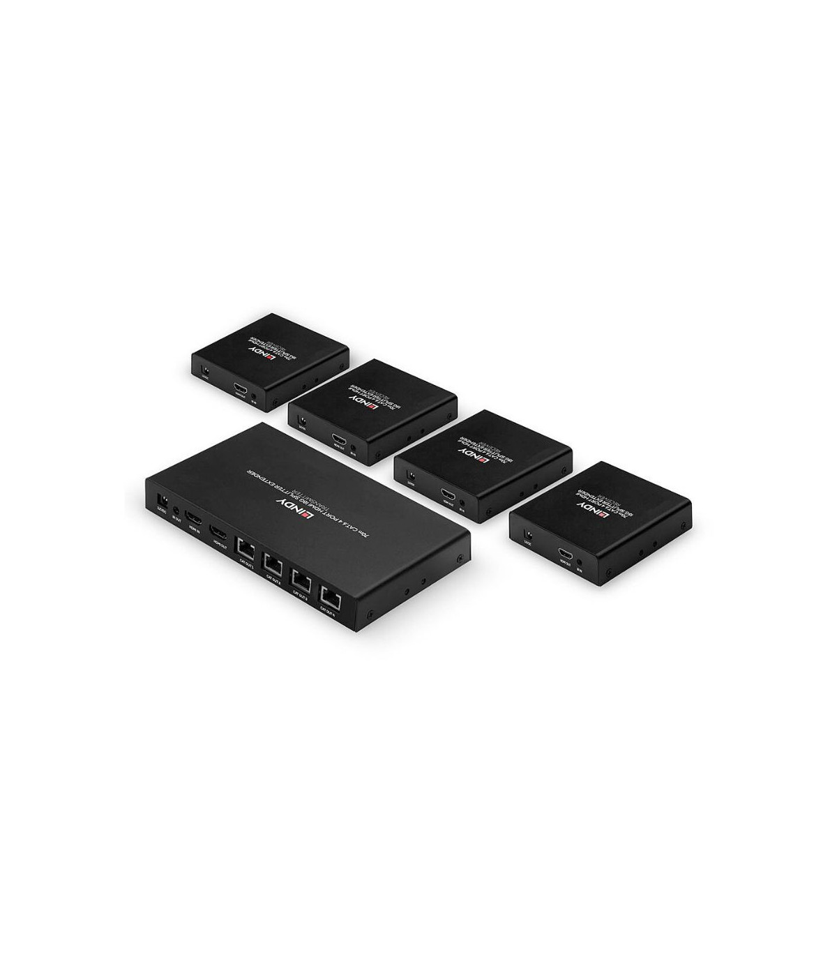 Splitter Extender Cat.6 4 ports HDMI 4K60, 70m