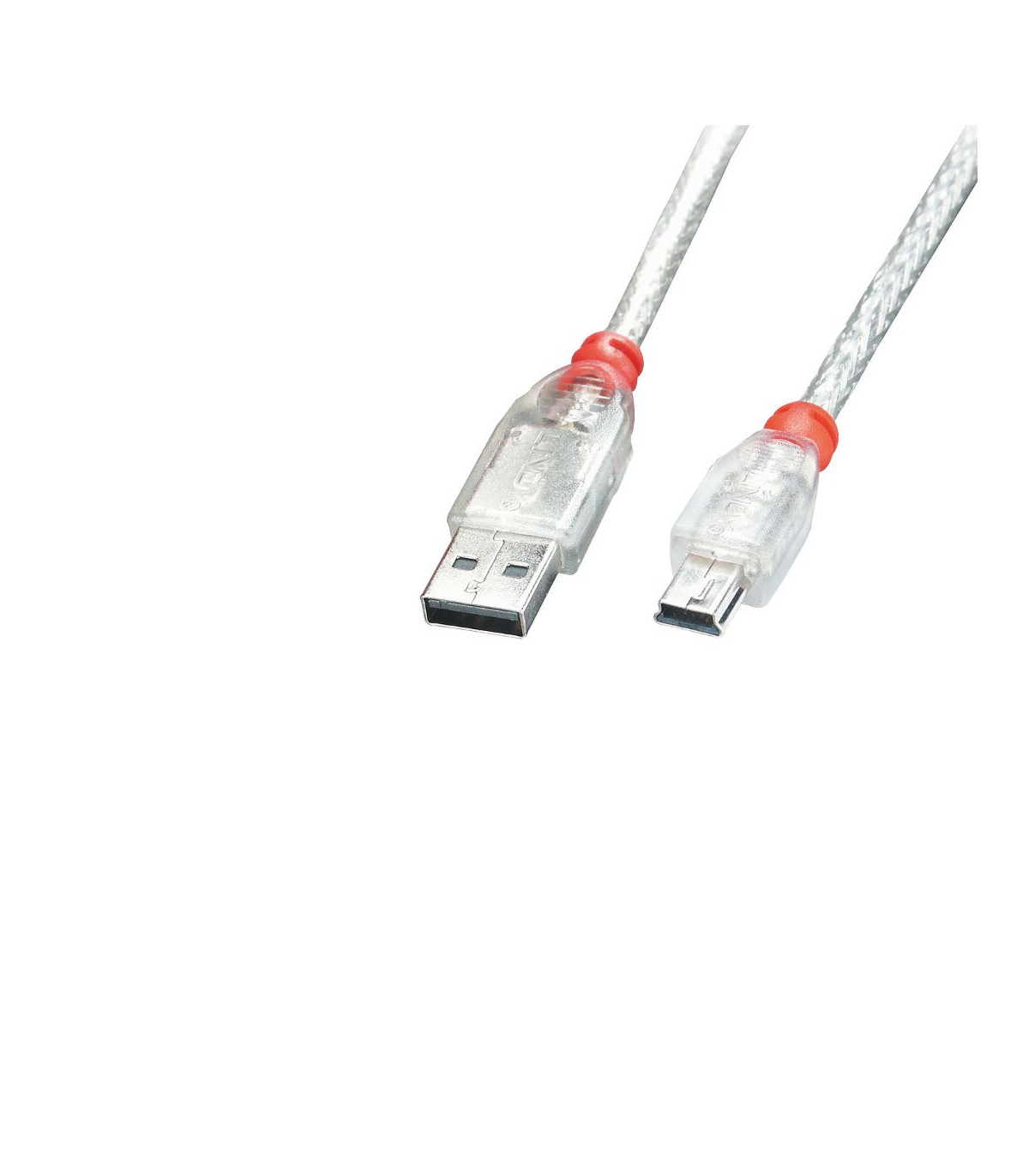 C ble USB 2.0 A vers Mini-B, transparent, 1m