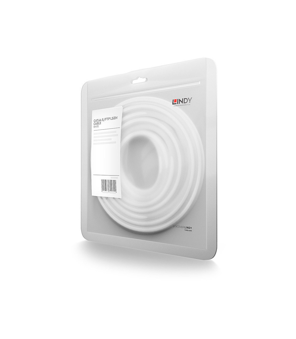 C ble réseau Blanc Cat.6A S/FTP LSZH, 2m