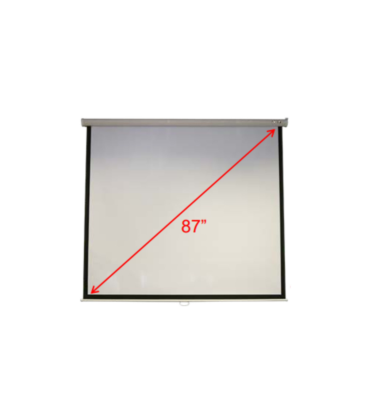 Toile de projection 4/3 M87-S01MW 70x70 (1/1) Plafond & mur Mat blanc Manuel