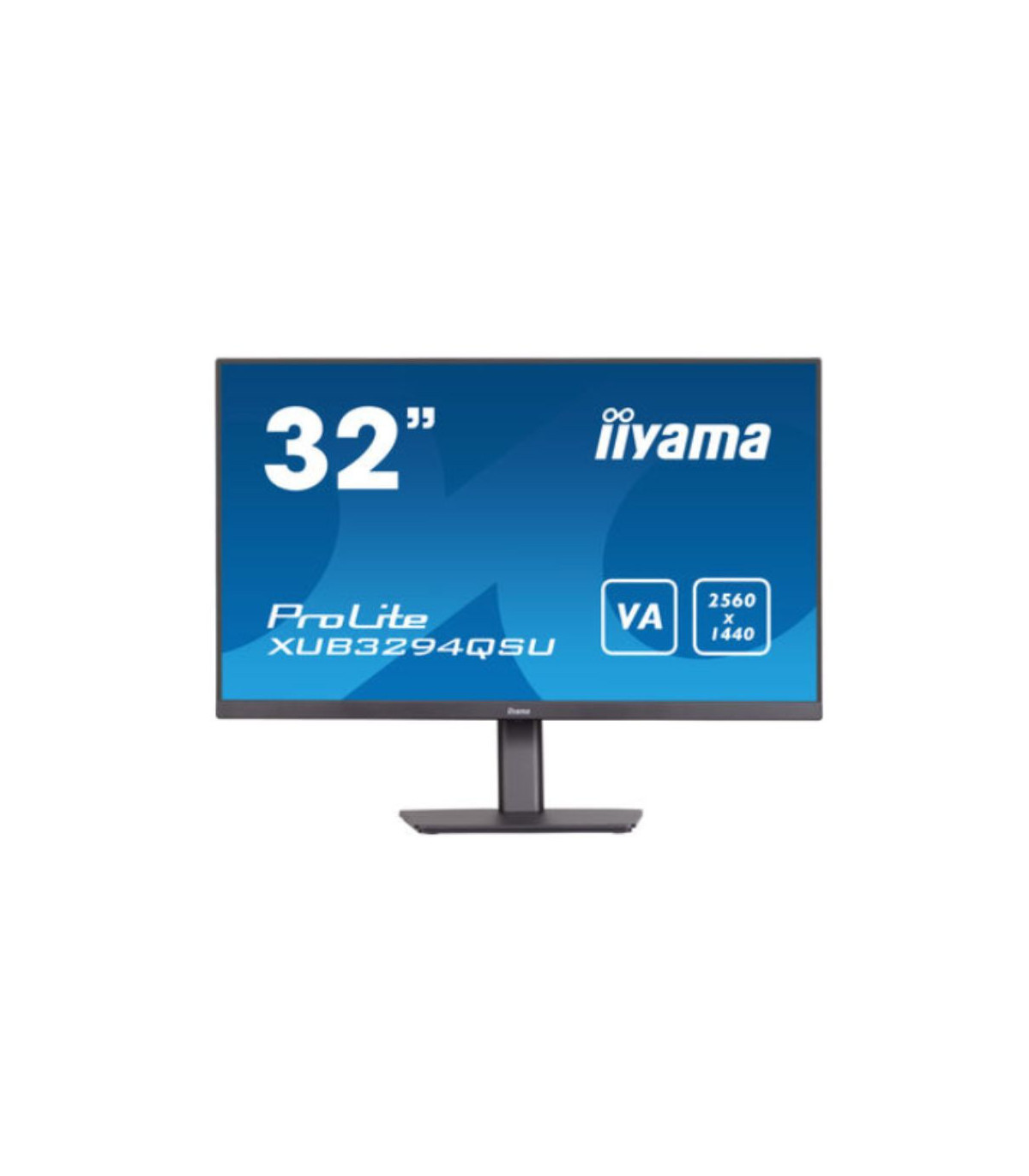 Ecran IIYAMA 31.5 Noir dalle VA 4ms 2560x1440 250cdm Haut-parleurs 2xHDMI 1xDi