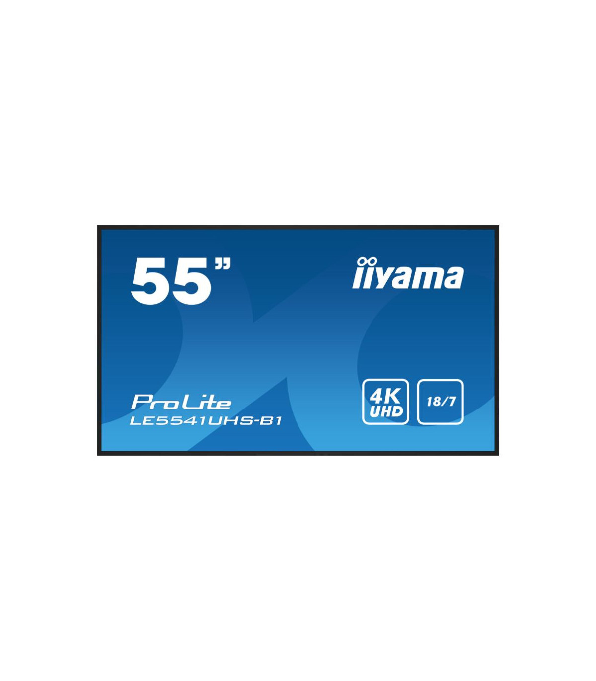 IIYAMA LFD 54.6 dalle IPS 4K UHD 3840x2160 18/7 1xVGA 3xHDMI HPs 350 cd/m 1200