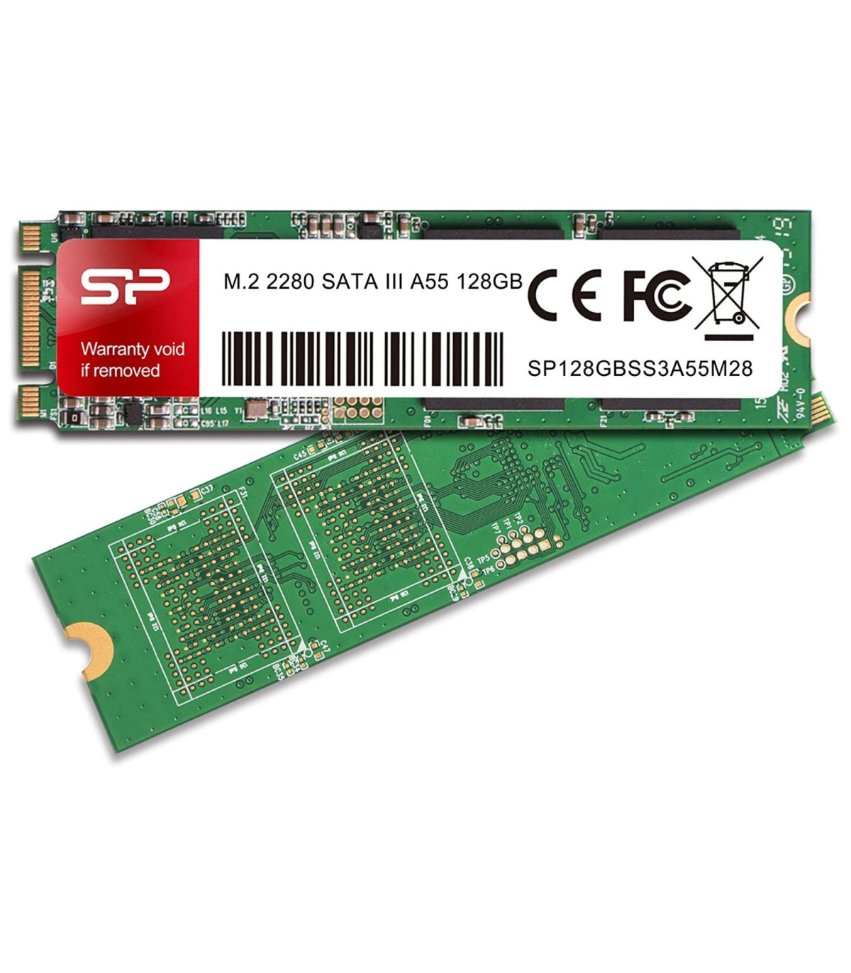 SSD interne SILICON POWER M.2 2280.128G SATA III 6Gbps. Max 560/530 Mb/s SP128G
