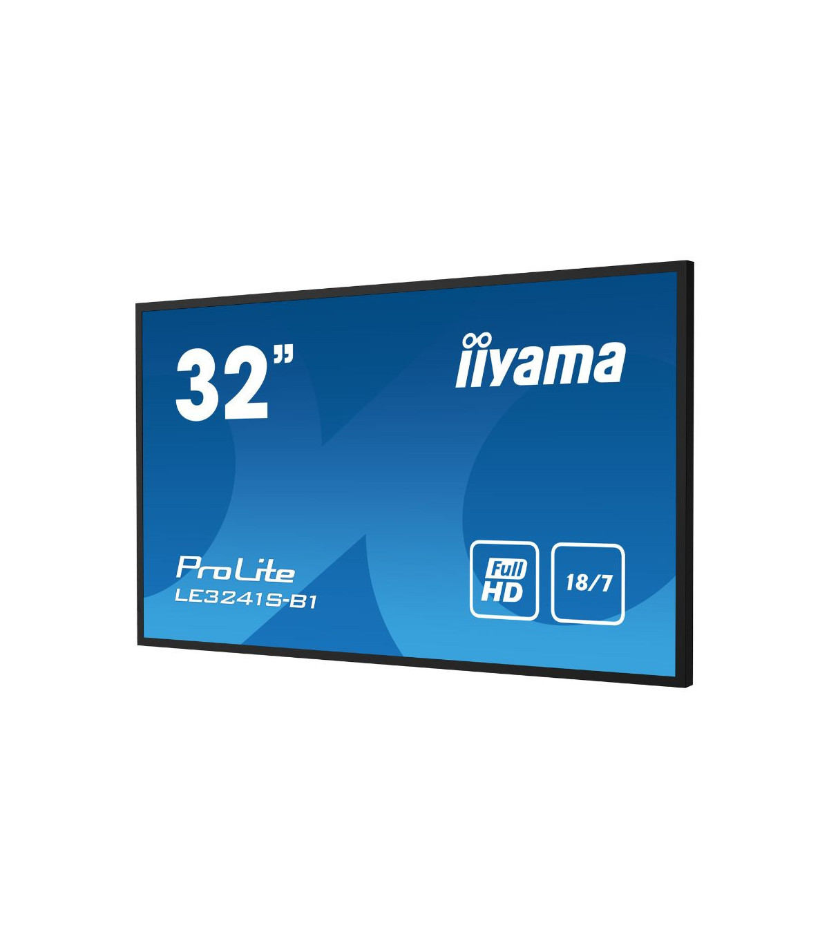 IIYAMA LFD 32 Noir dalle IPS 16:9 1920x1080 18/7 350 cd/m 8ms 1xVGA 3xHDMI RJ4